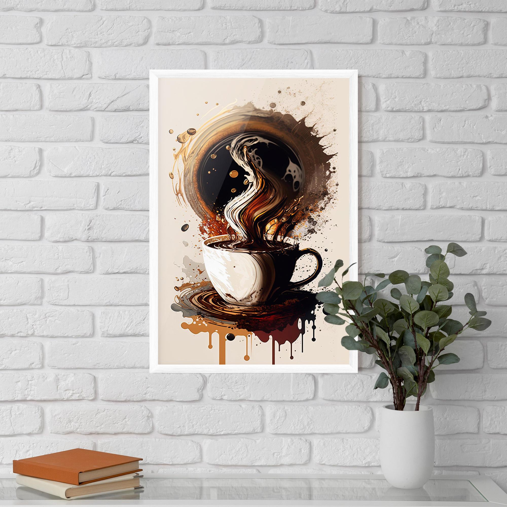 Рамкиран постер Coffee Art mockup 5