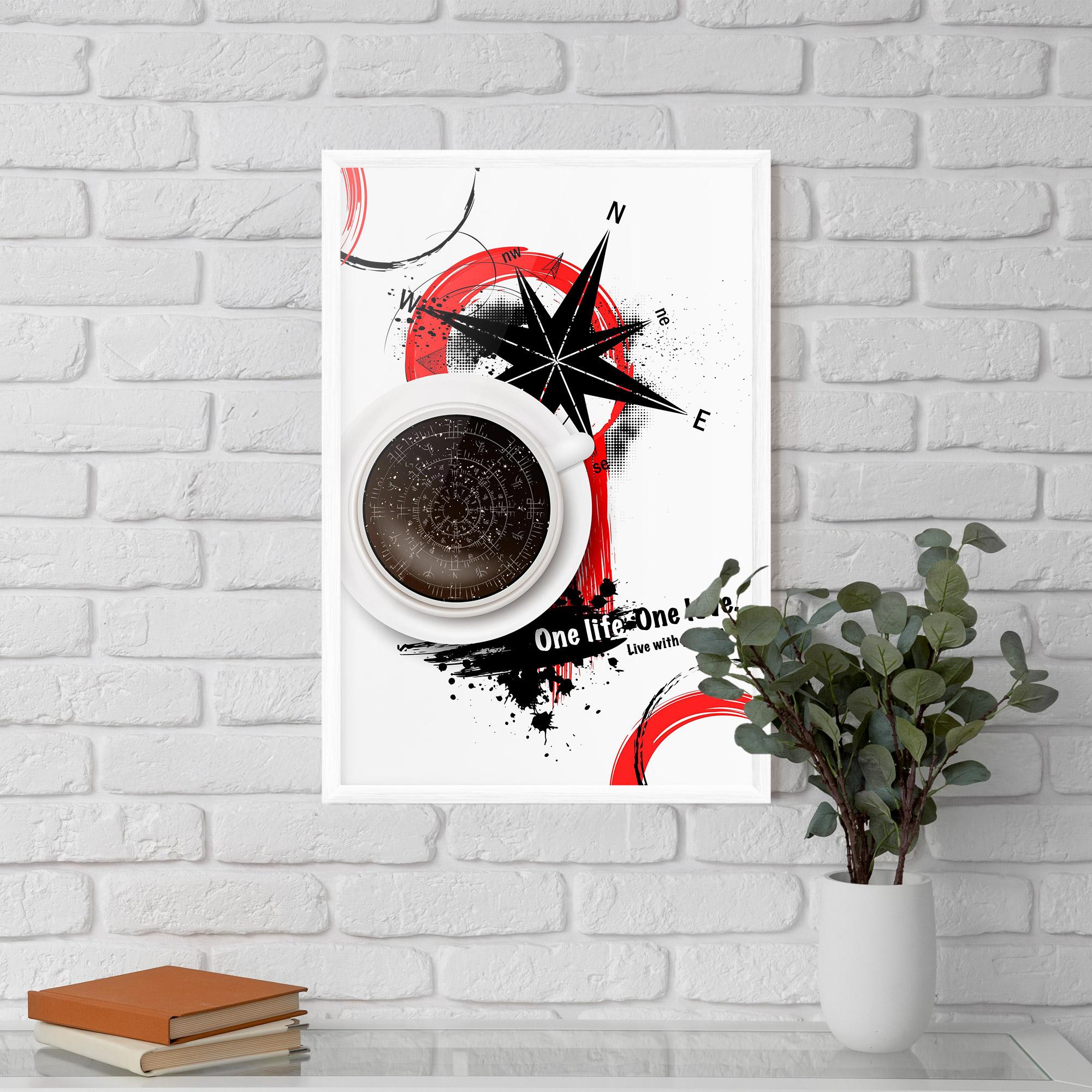 Рамкиран постер Live With Passion mockup 5