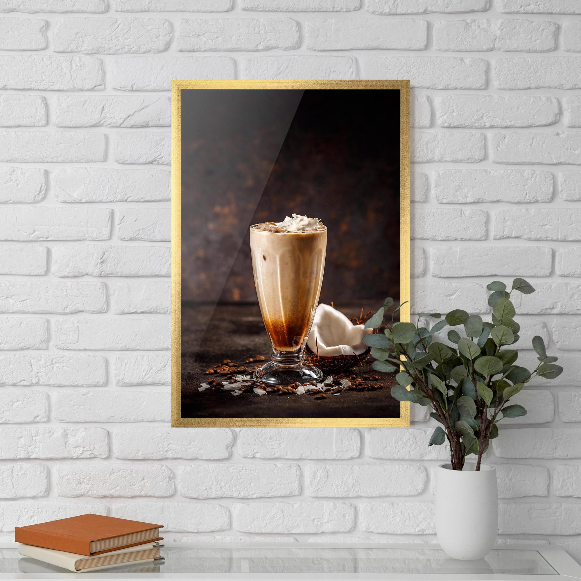 Рамкиран постер Tasty Coconut Coffee mockup 5