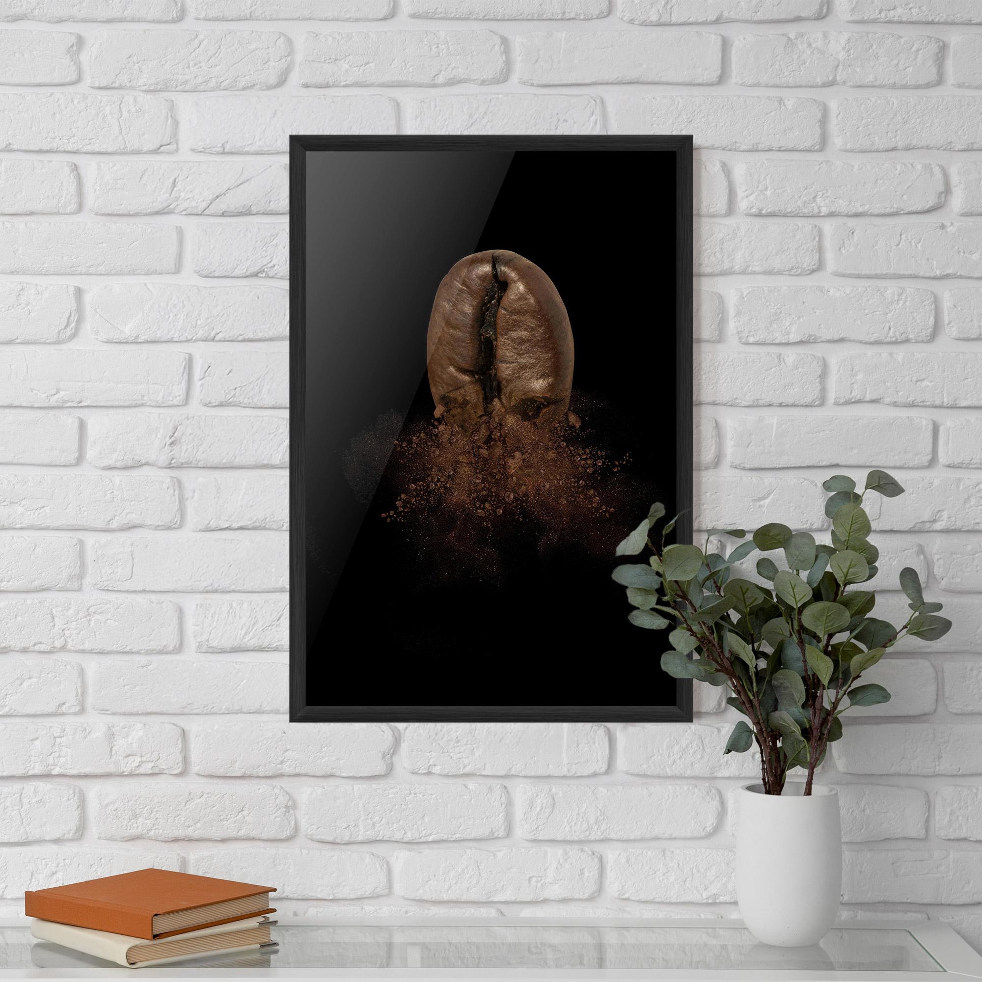 Рамкиран постер Coffee Bean Explosion mockup 5