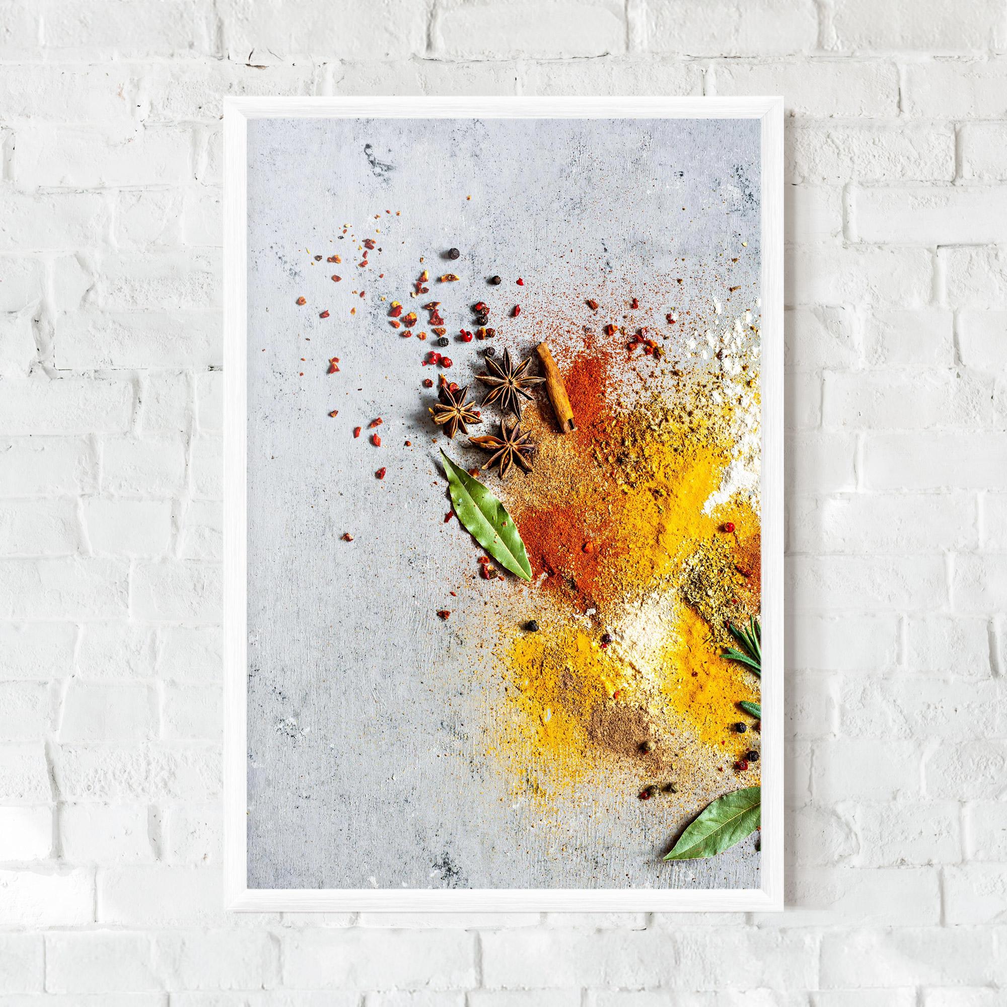 Рамкиран постер Spice Powders mockup 0