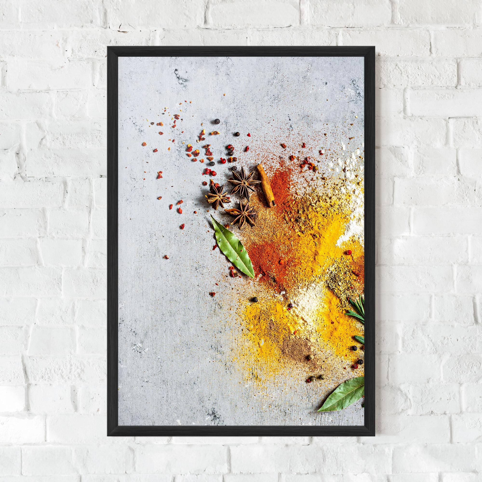 Рамкиран постер Spice Powders mockup 0