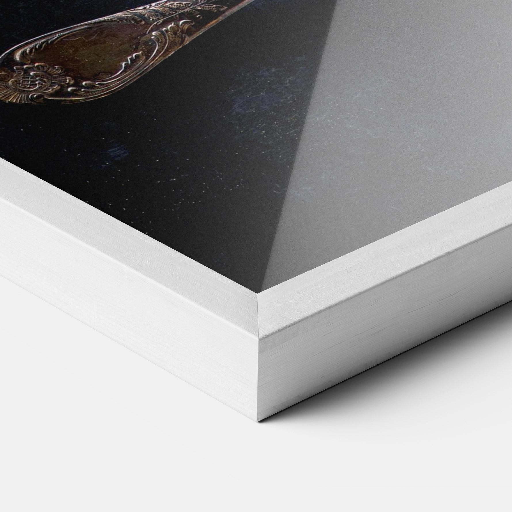 Рамкиран постер Spices Herbs Spoons mockup 3