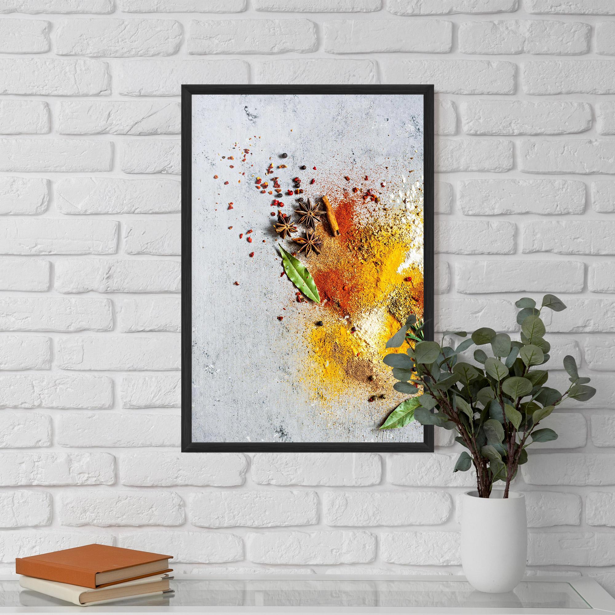 Рамкиран постер Spice Powders mockup 5