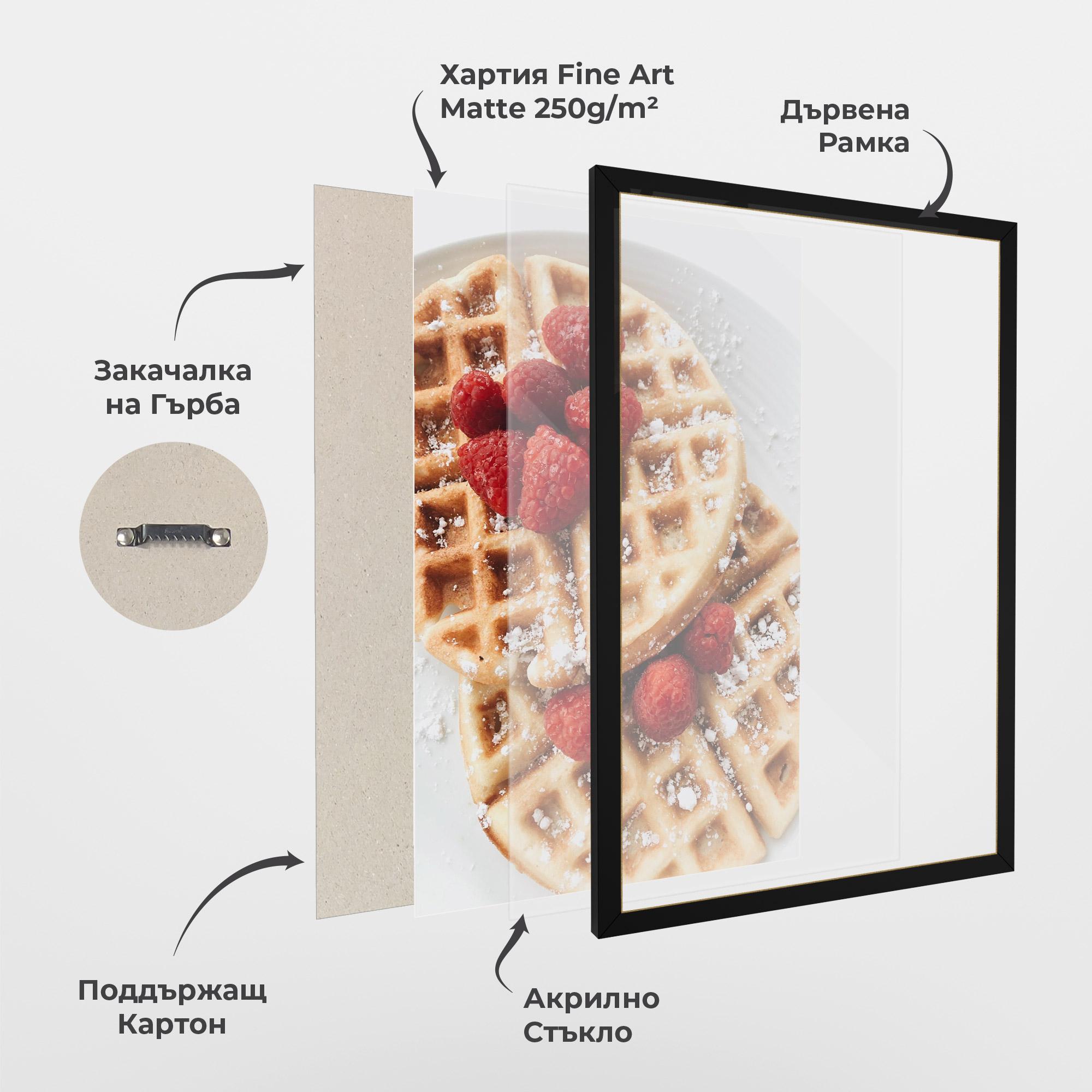 Рамкиран постер Morning Dessert mockup 1