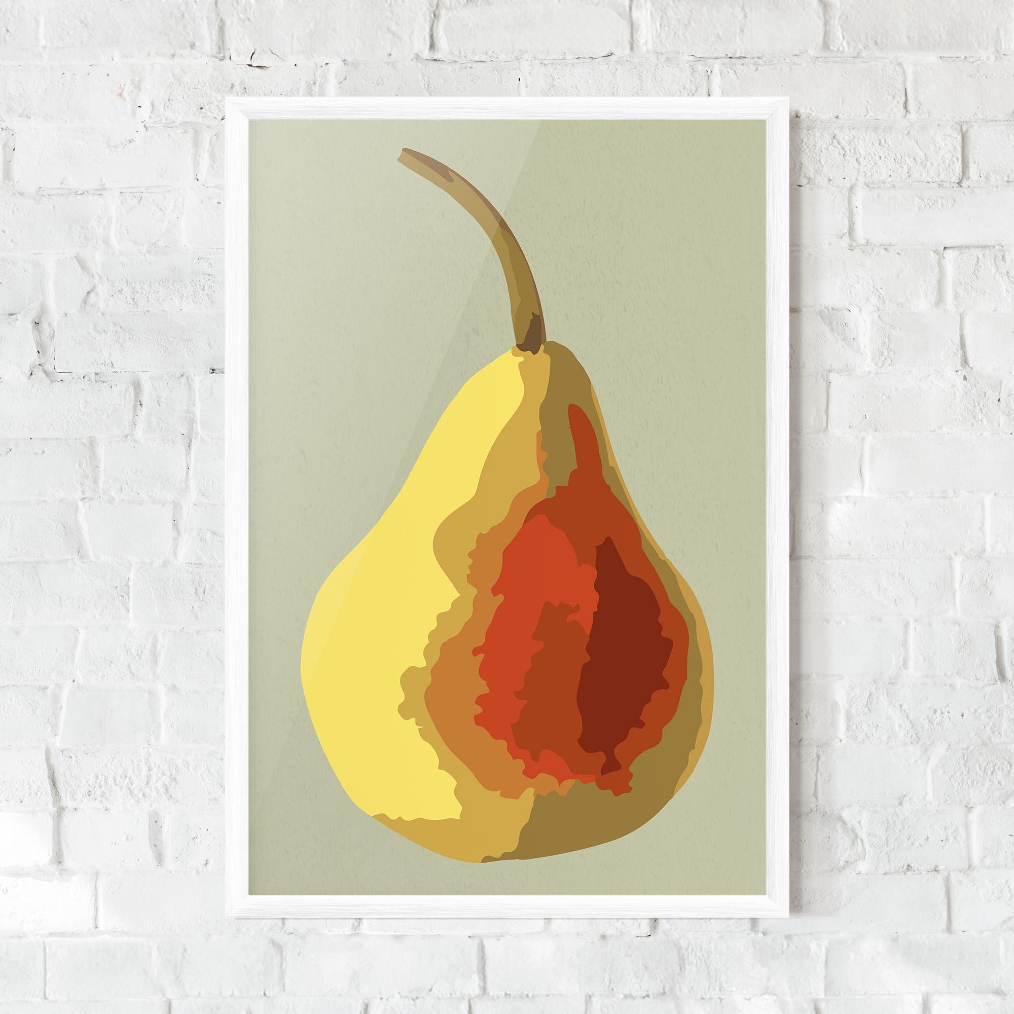 Рамкиран постер Pear Art mockup 0