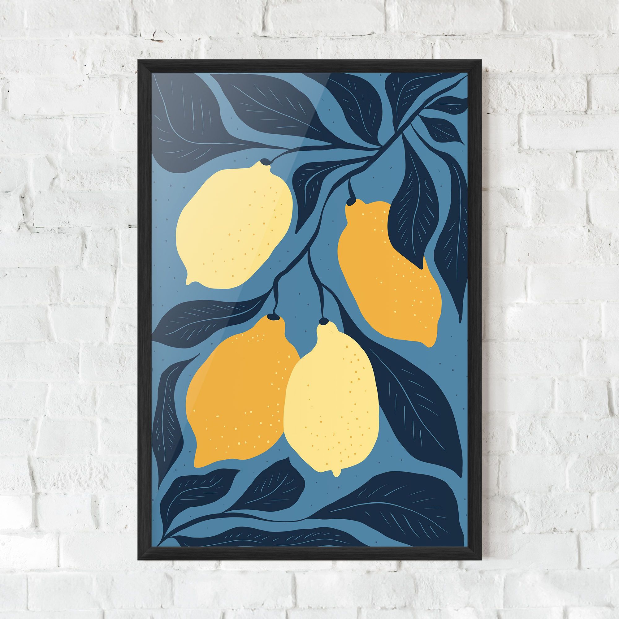 Lemon On Blue mockup 0
