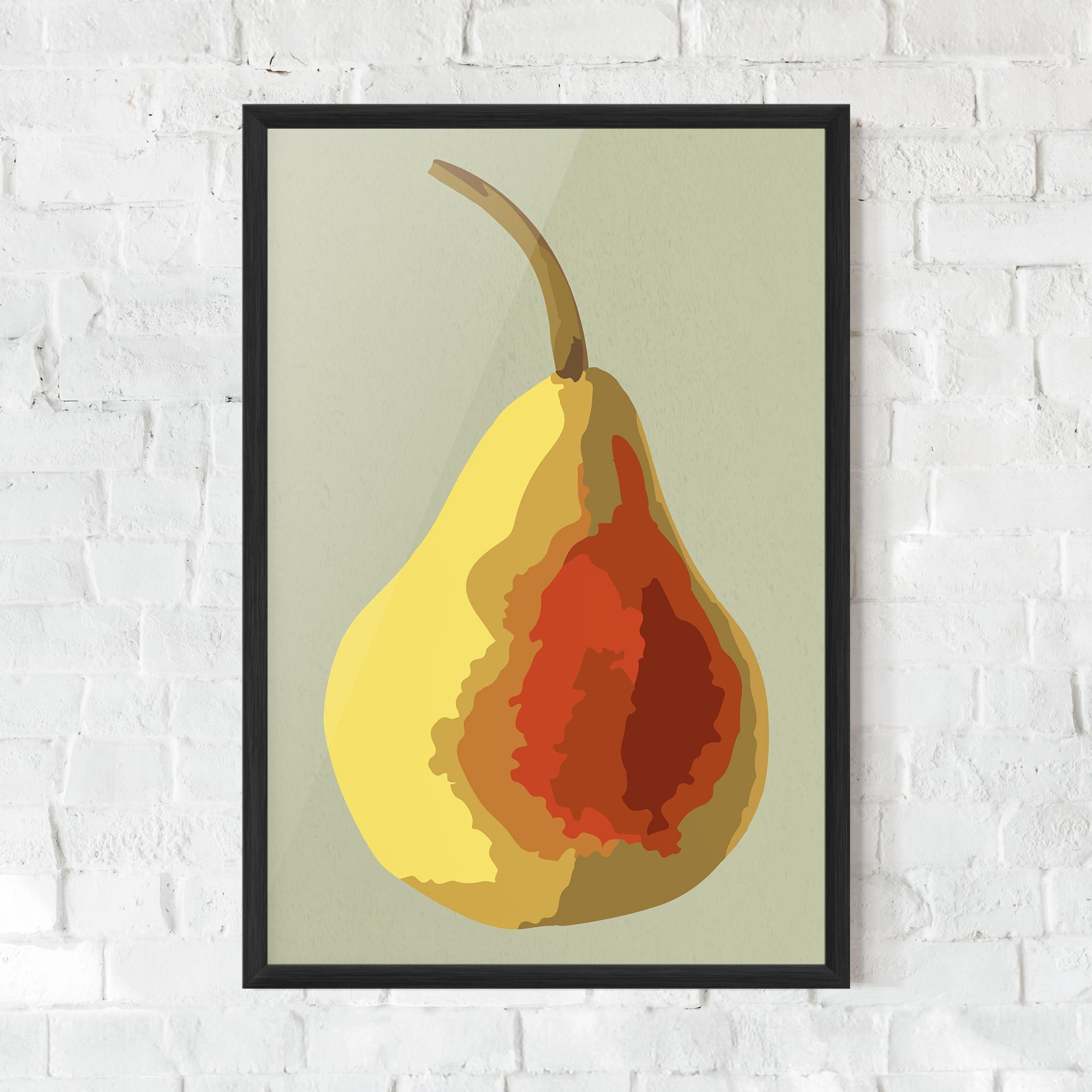 Рамкиран постер Pear Art mockup 0