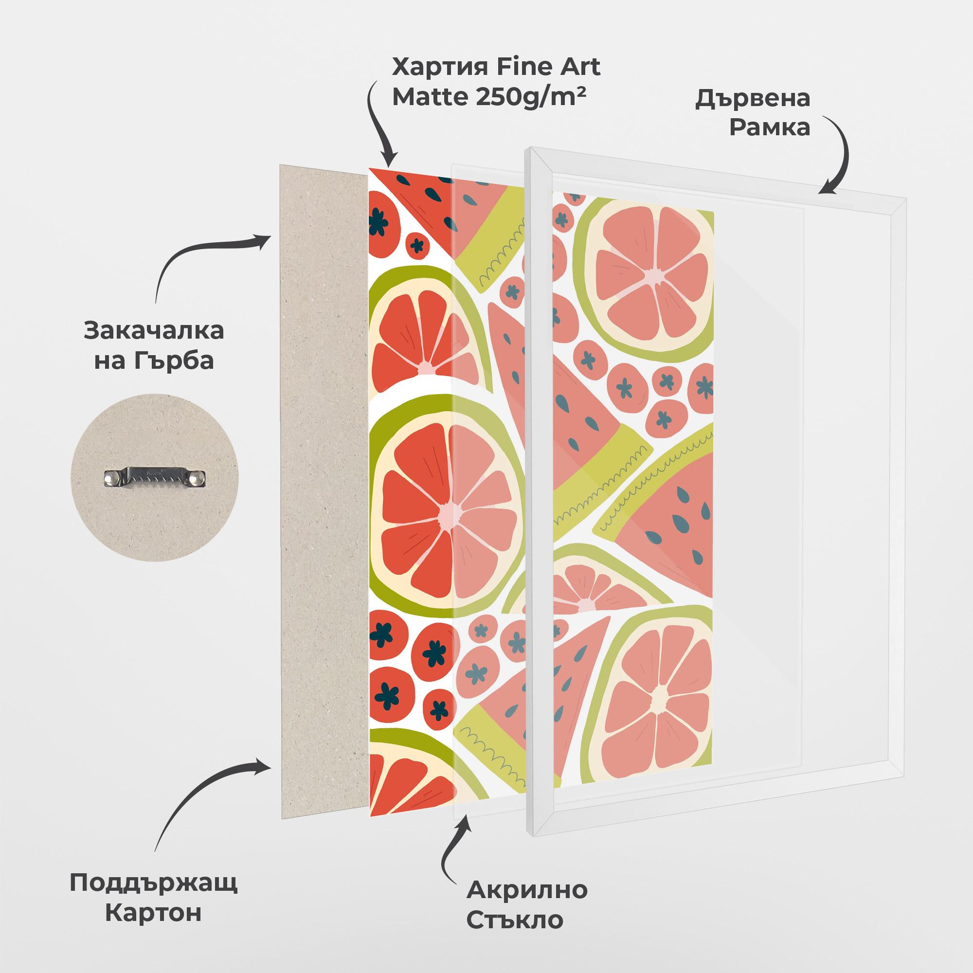 Рамкиран постер Watermelon mockup 1