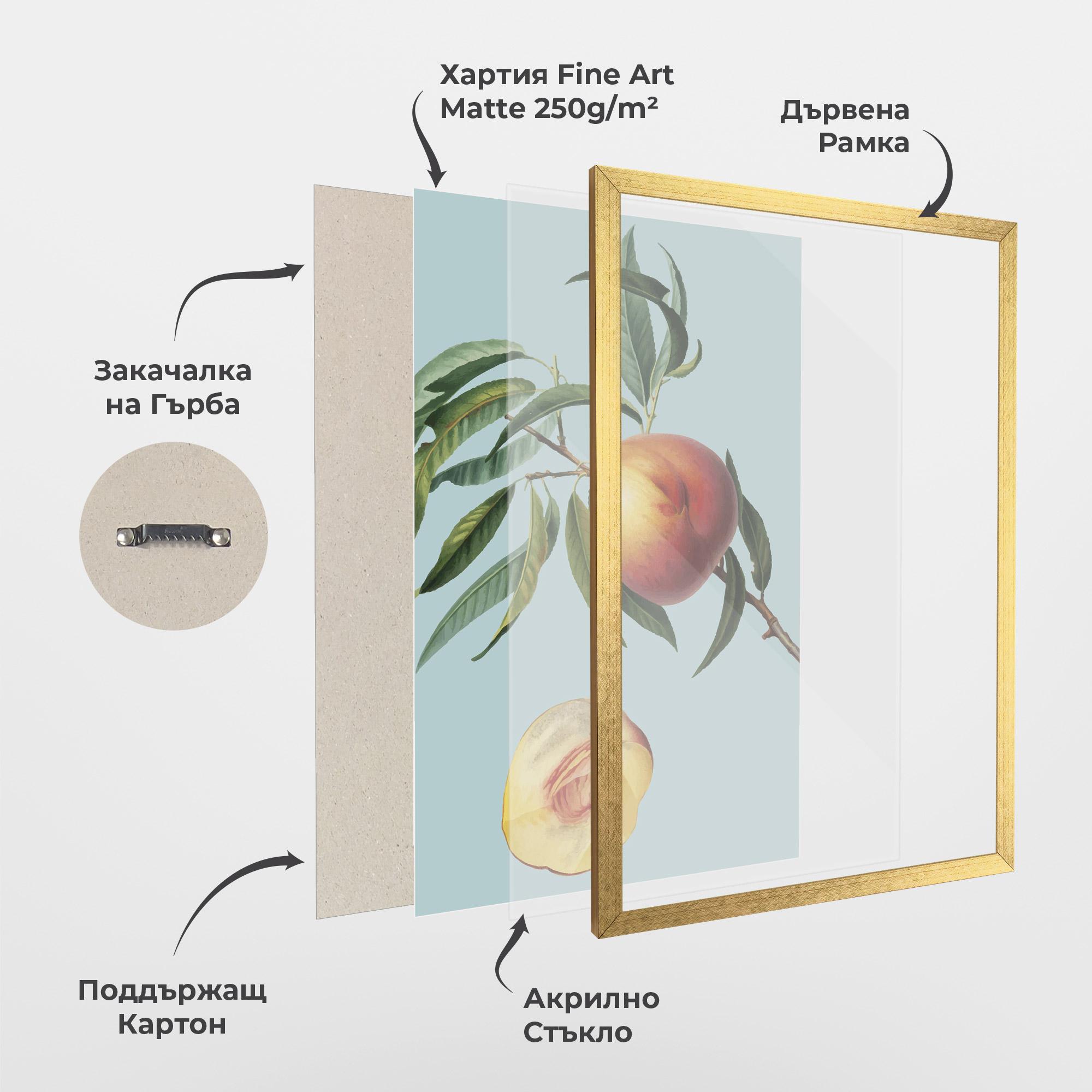 Рамкиран постер Fruit Art mockup 1