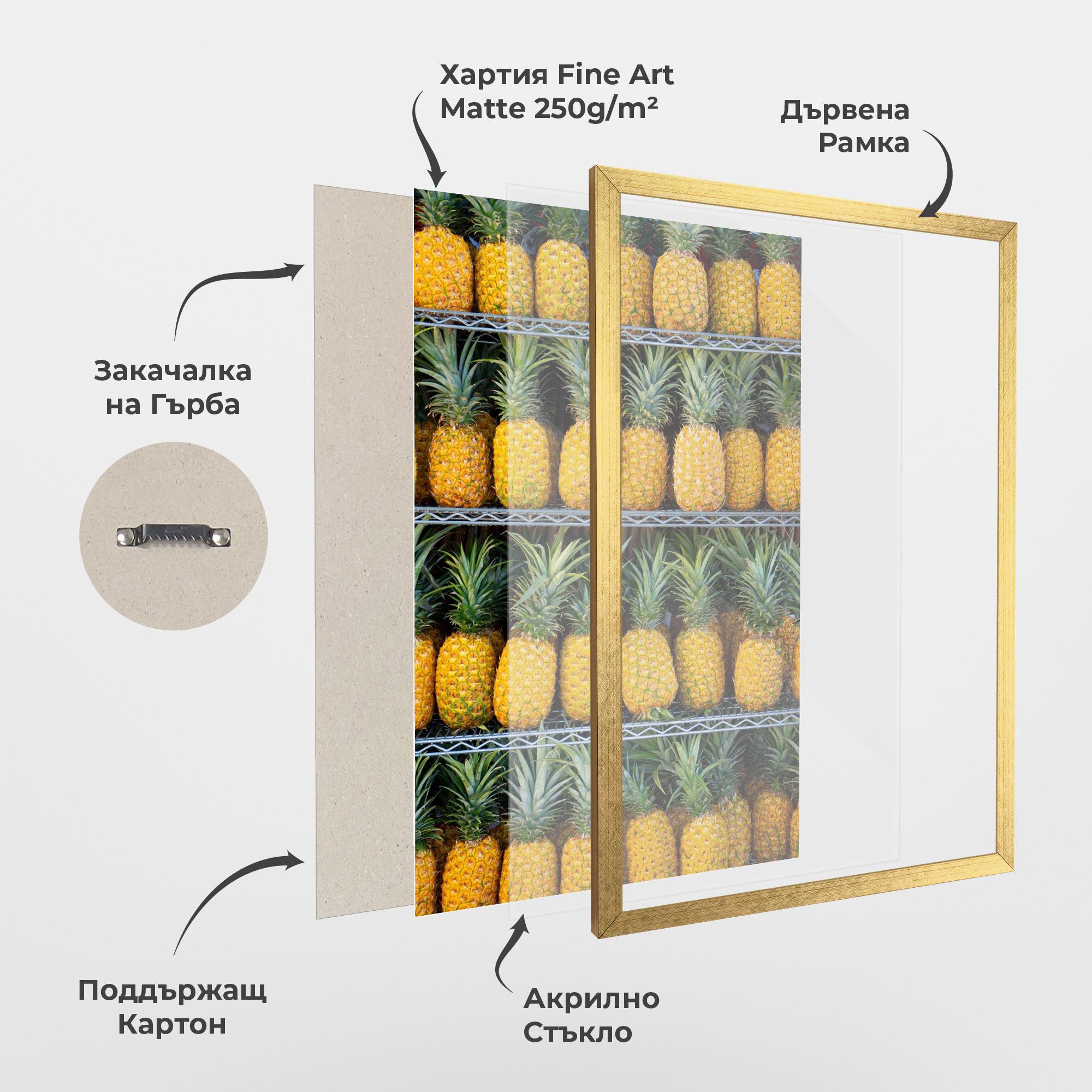 Рамкиран постер Pineapple Express mockup 1