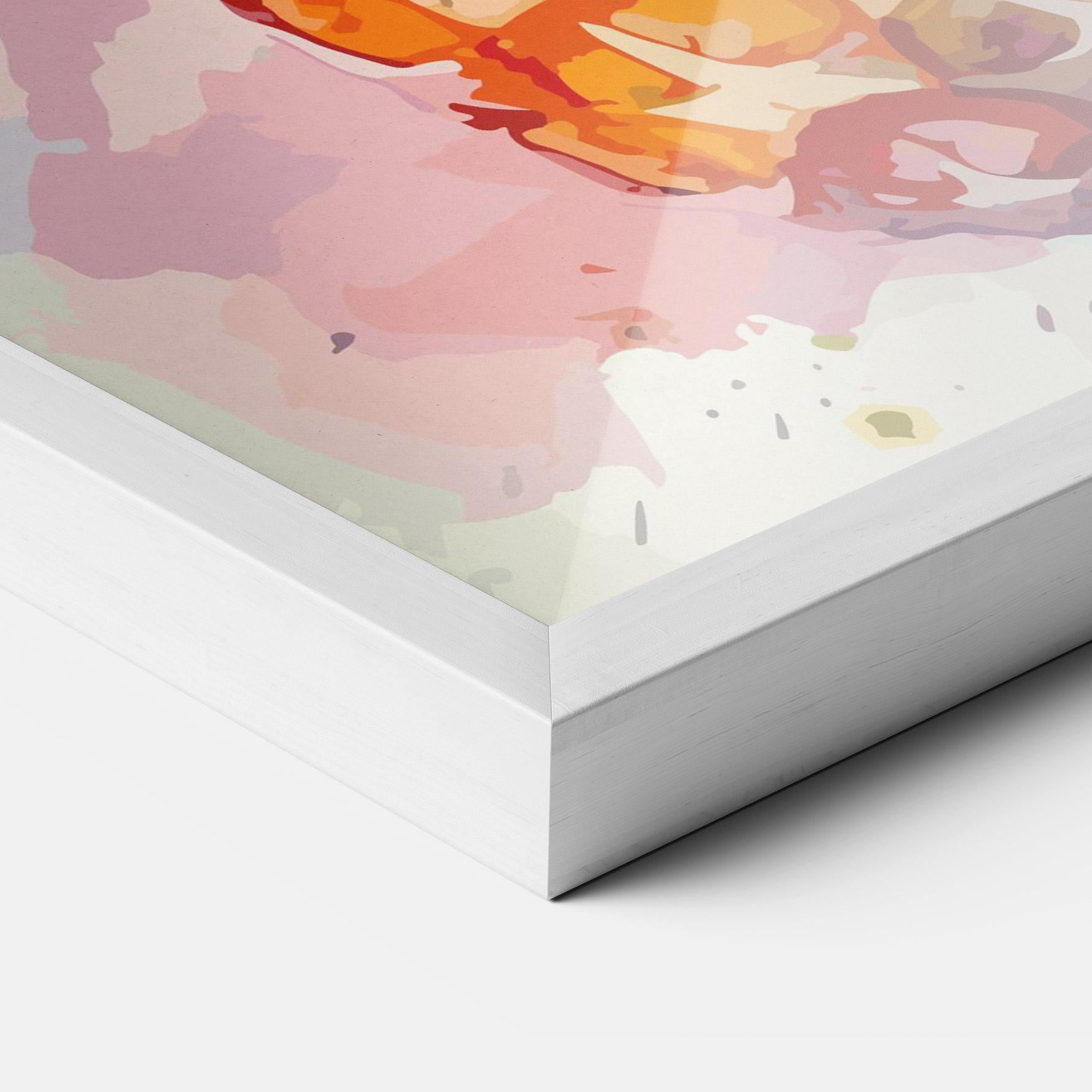 Рамкиран постер Colorful Pineapple mockup 3