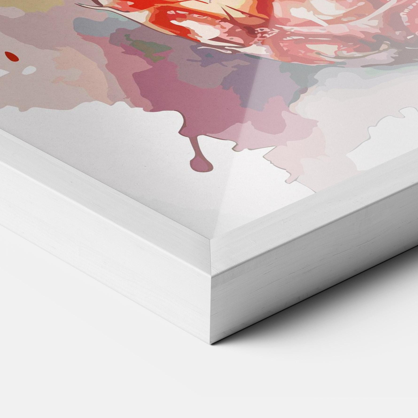 Рамкиран постер Pineapple Watercolor mockup 3