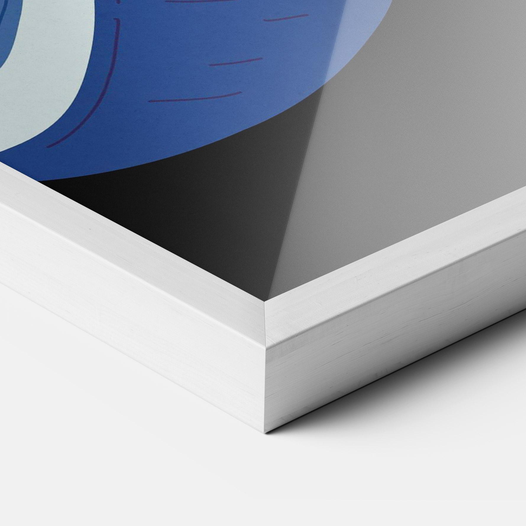 Рамкиран постер Purple Fruit mockup 3