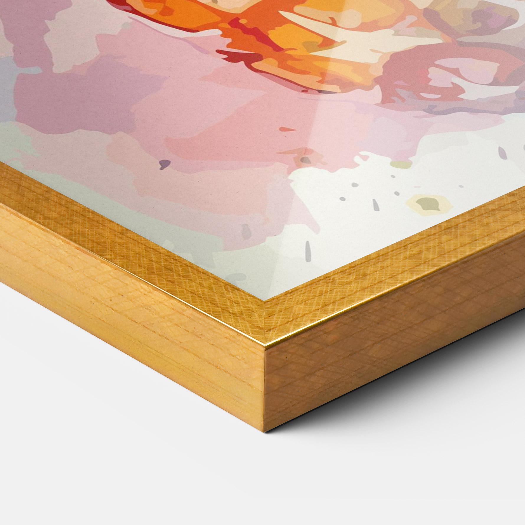 Рамкиран постер Colorful Pineapple mockup 3