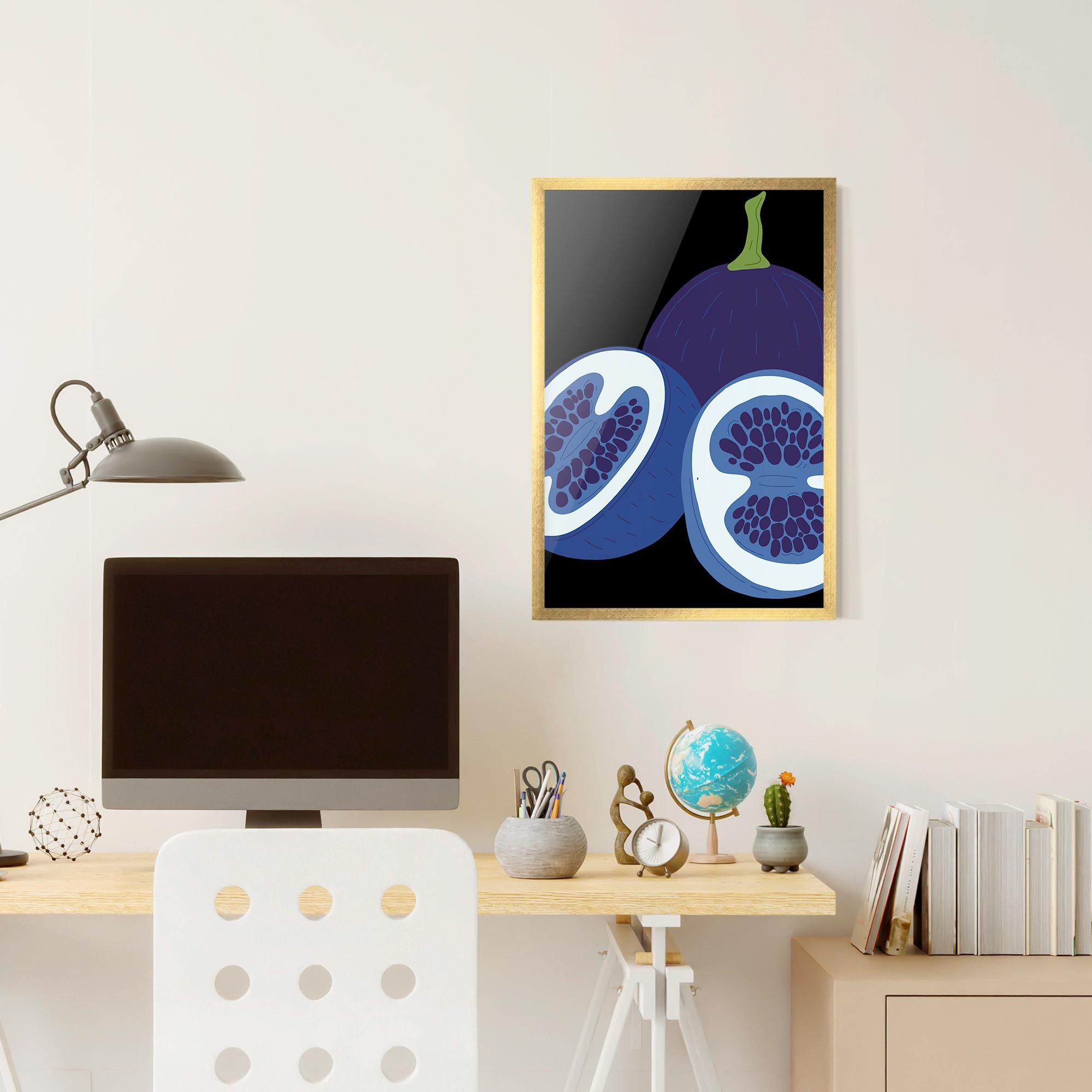 Рамкиран постер Purple Fruit mockup 6