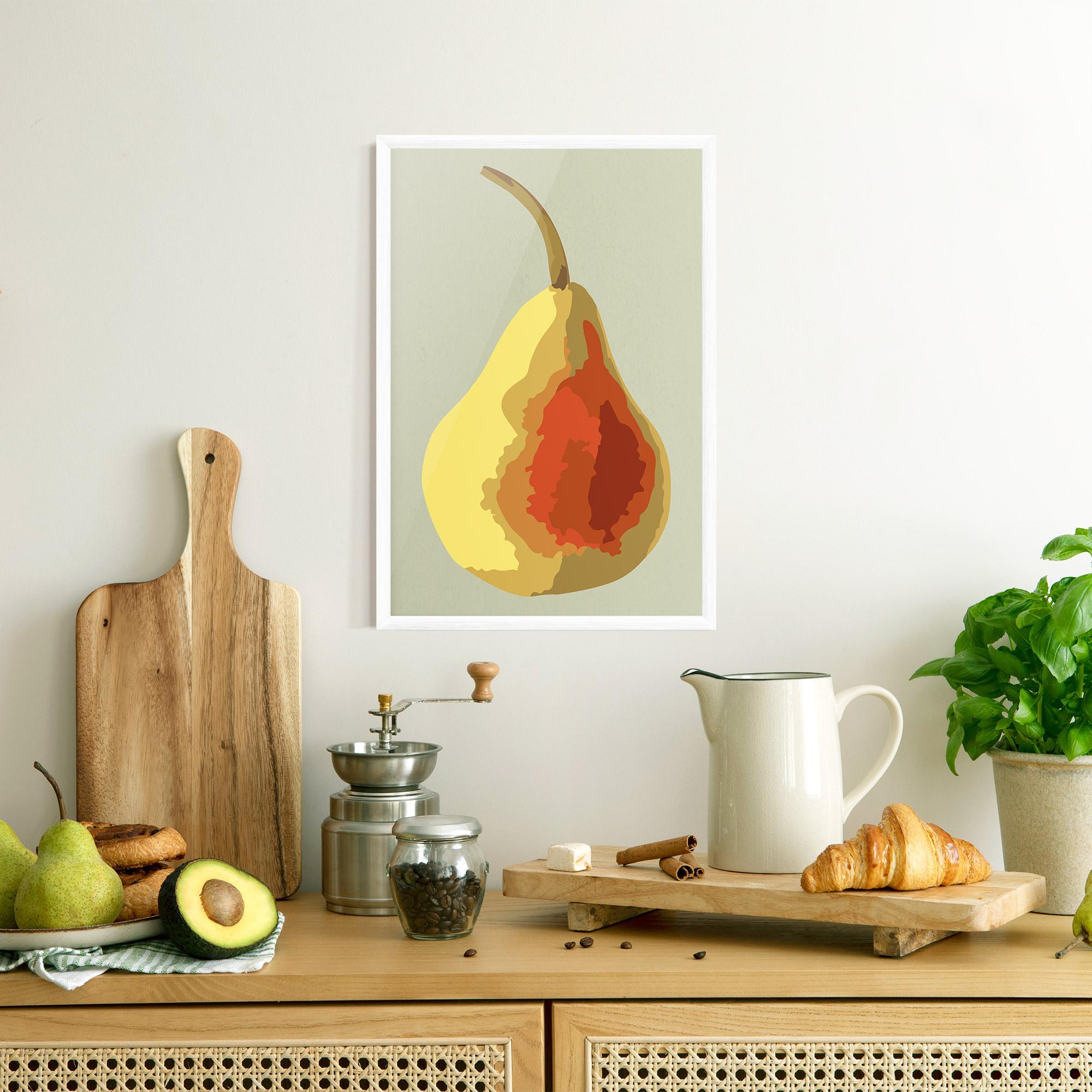 Рамкиран постер Pear Art mockup 8