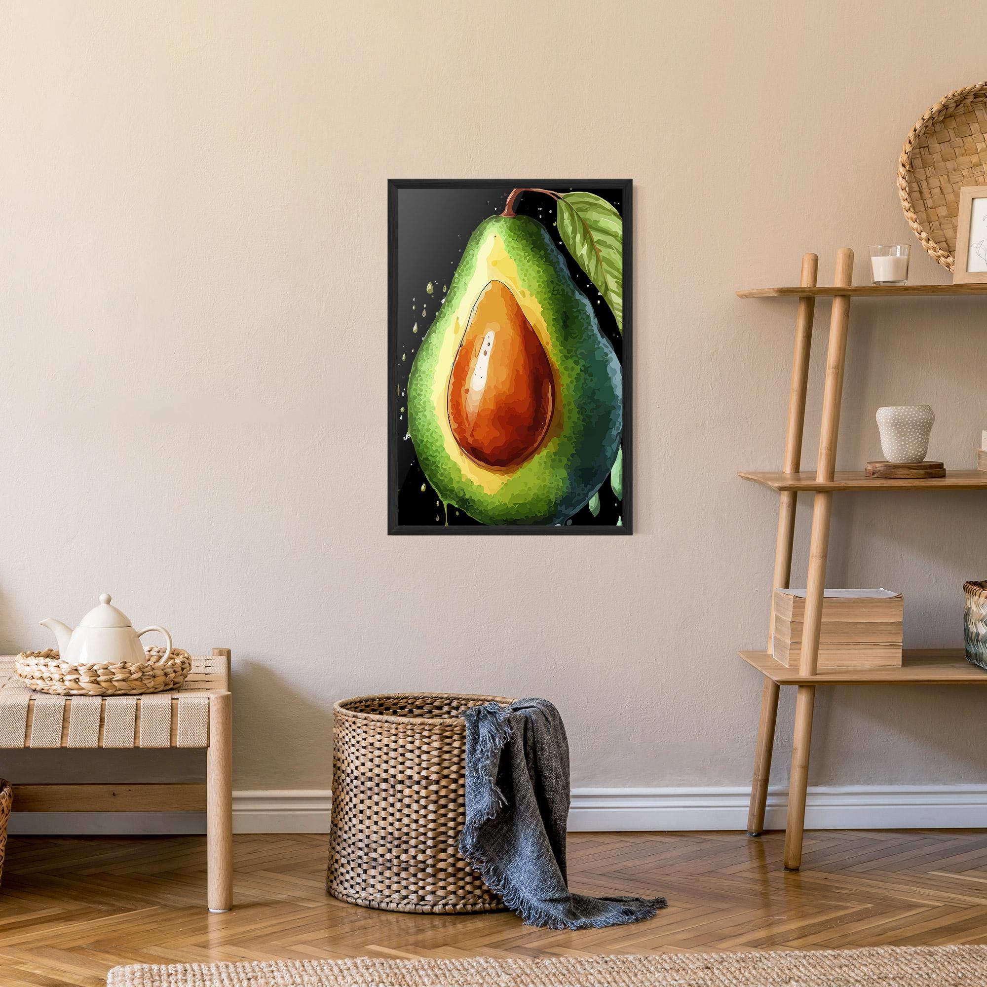 Рамкиран постер Avocado Art mockup 9