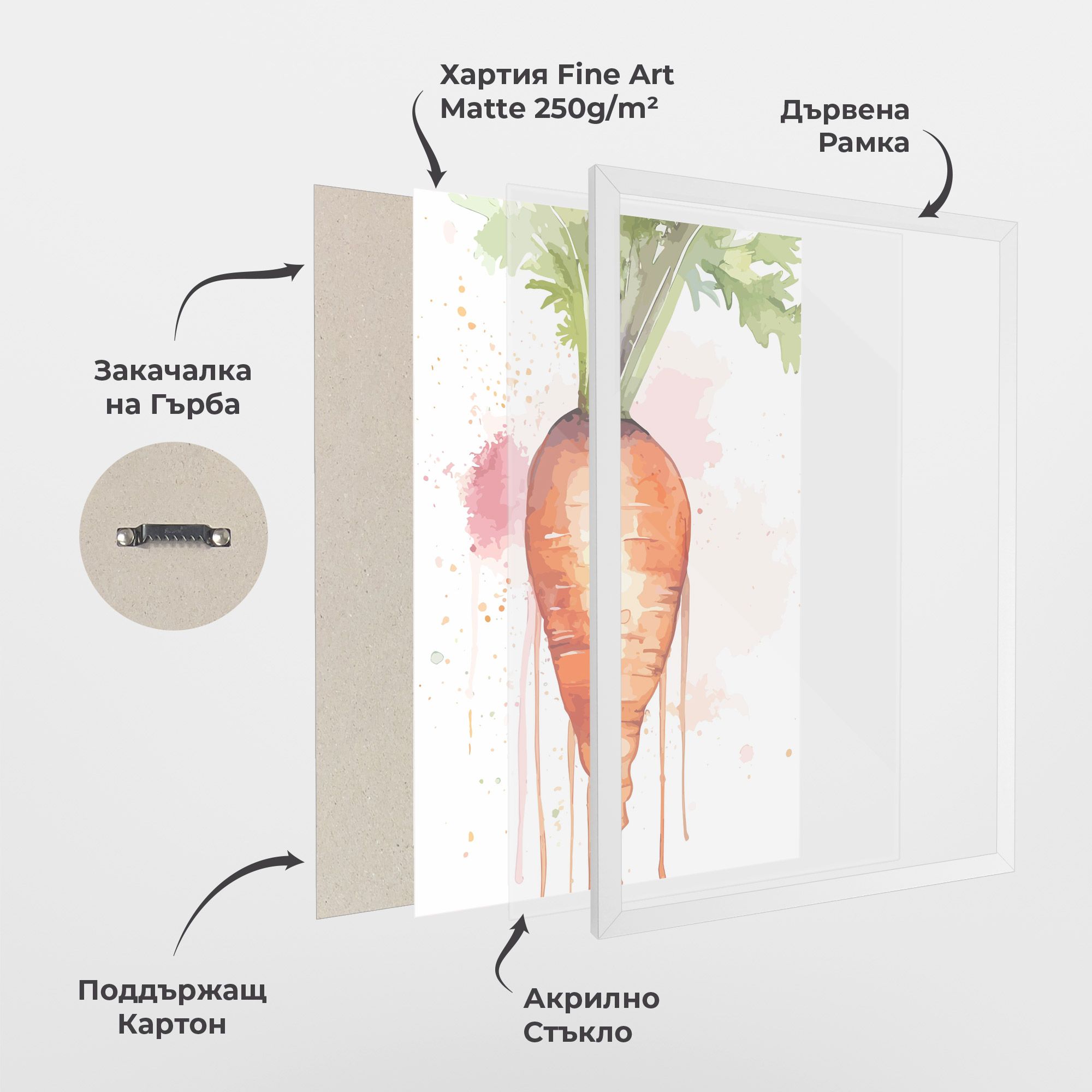 Watercolor Carrot mockup 1