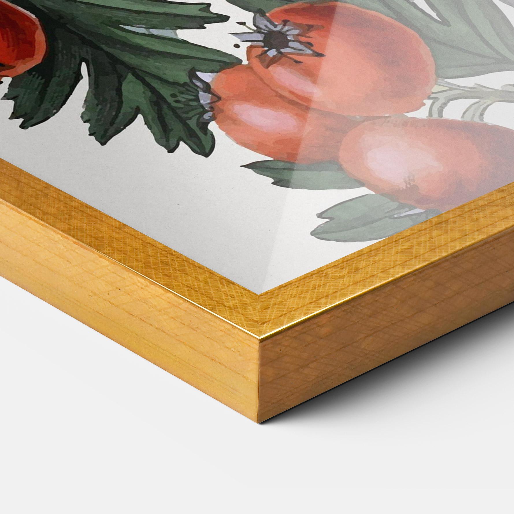 Рамкиран постер Cherry Drawing mockup 3