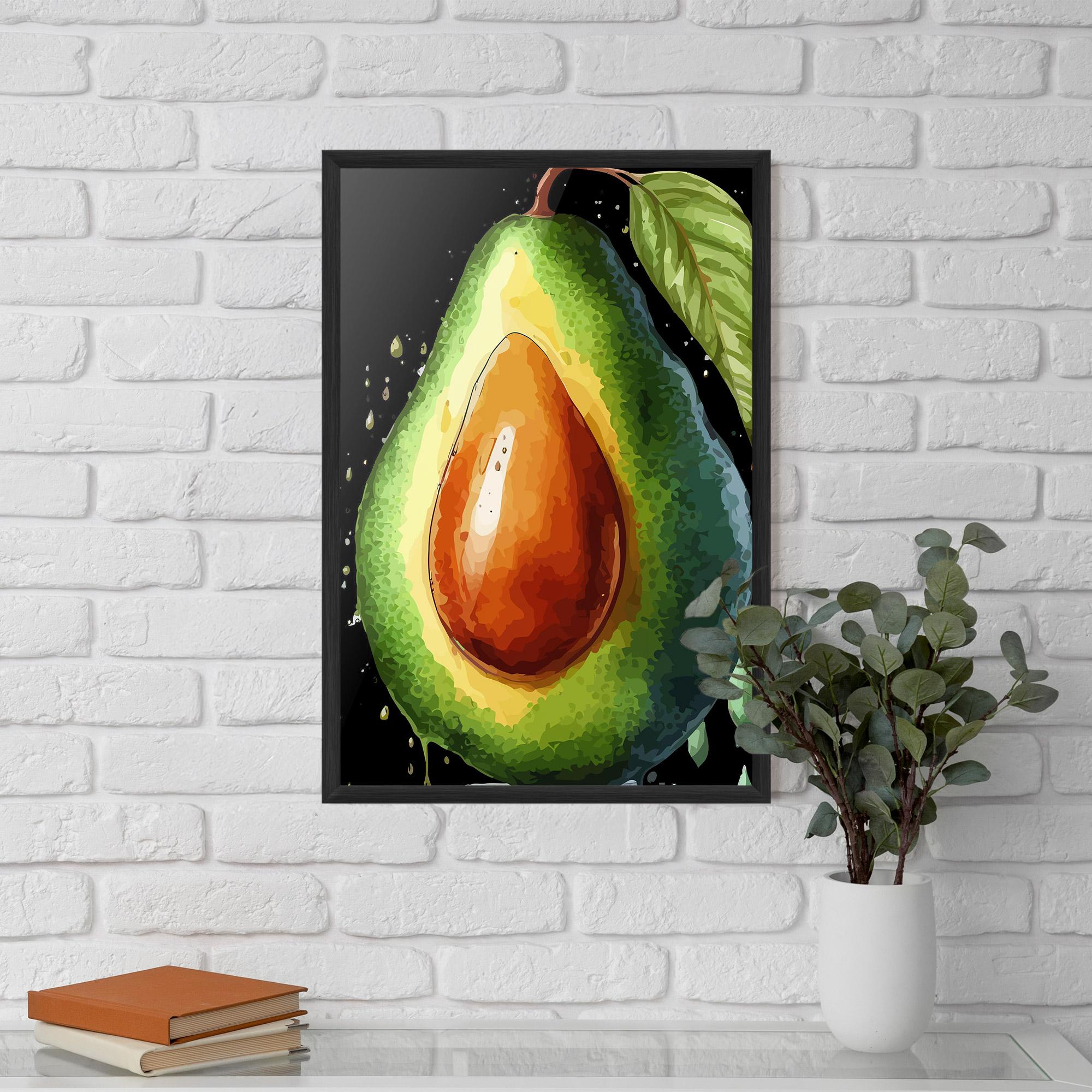 Рамкиран постер Avocado Art mockup 5