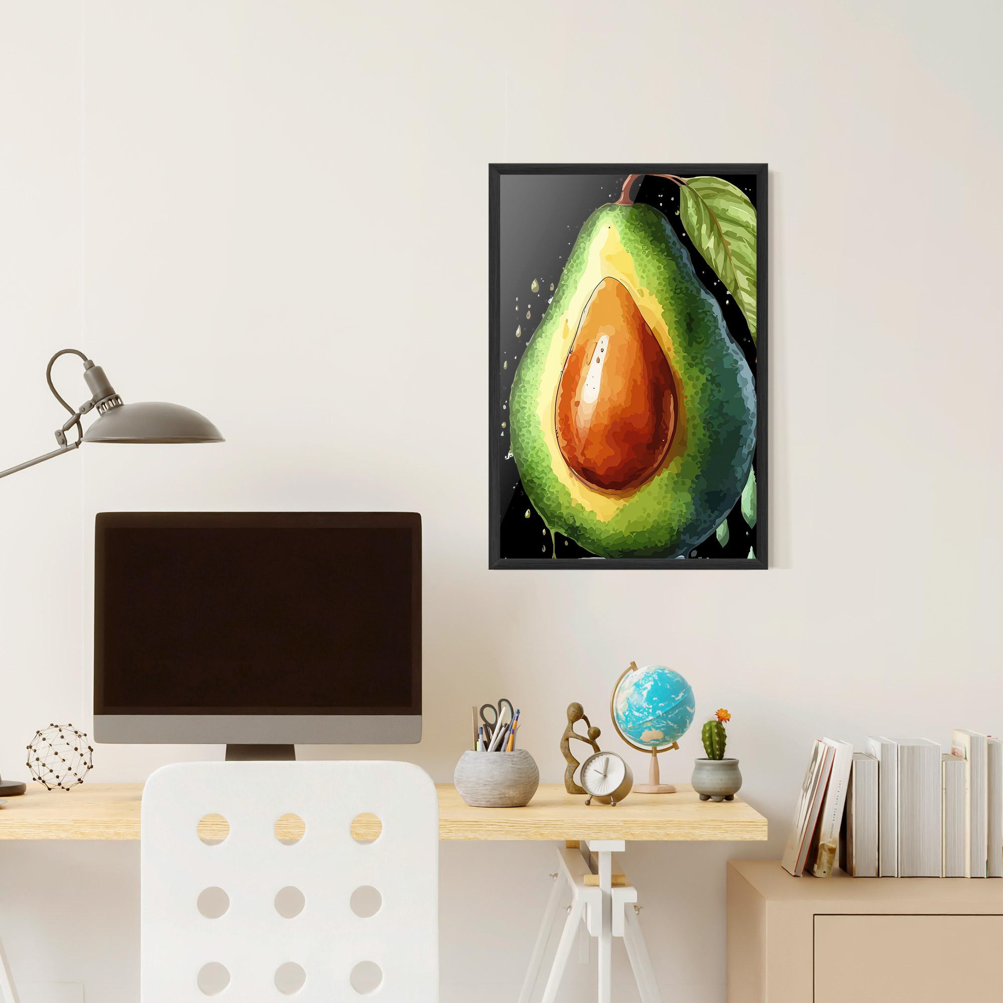 Рамкиран постер Avocado Art mockup 6