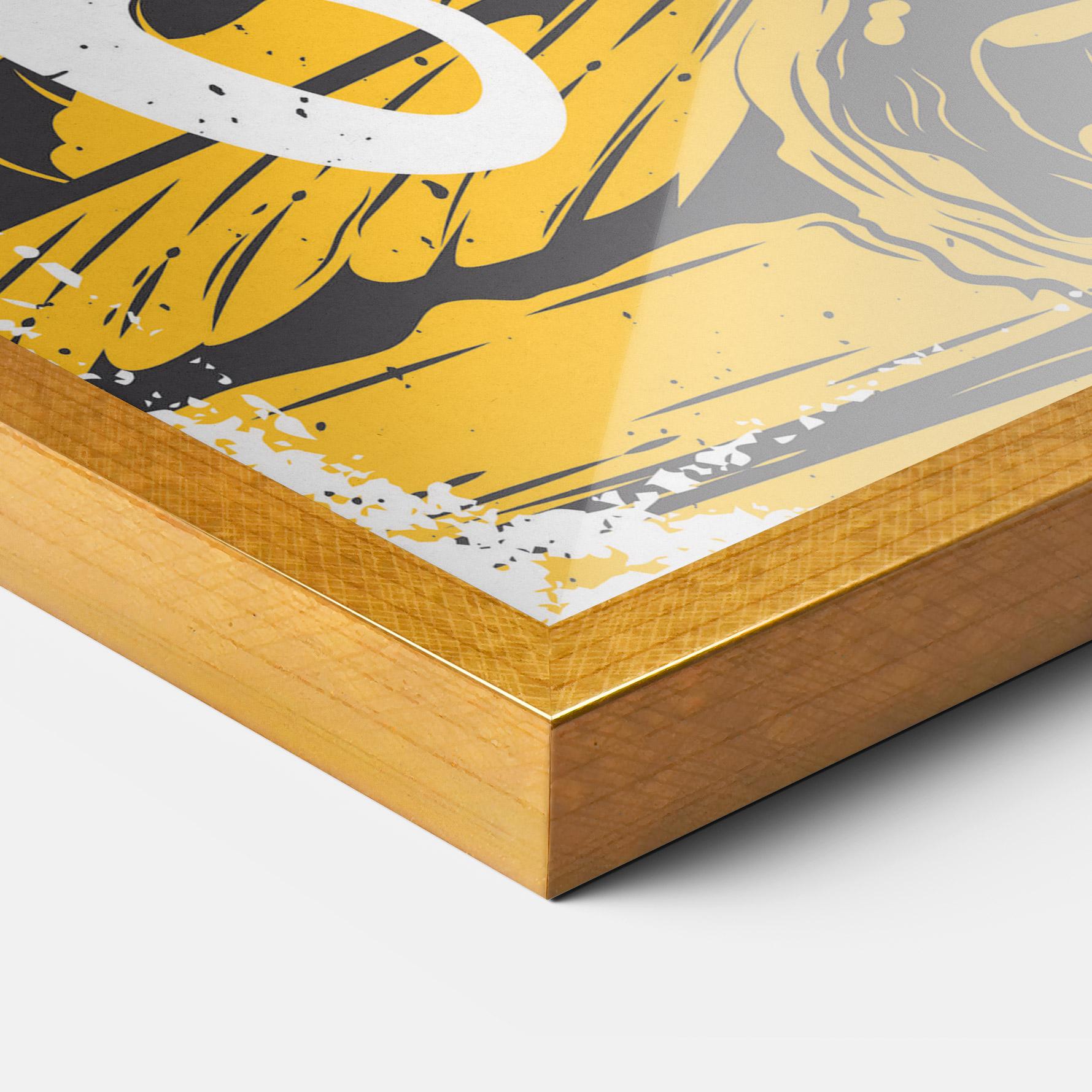 Рамкиран постер Fast Food Pink mockup 3