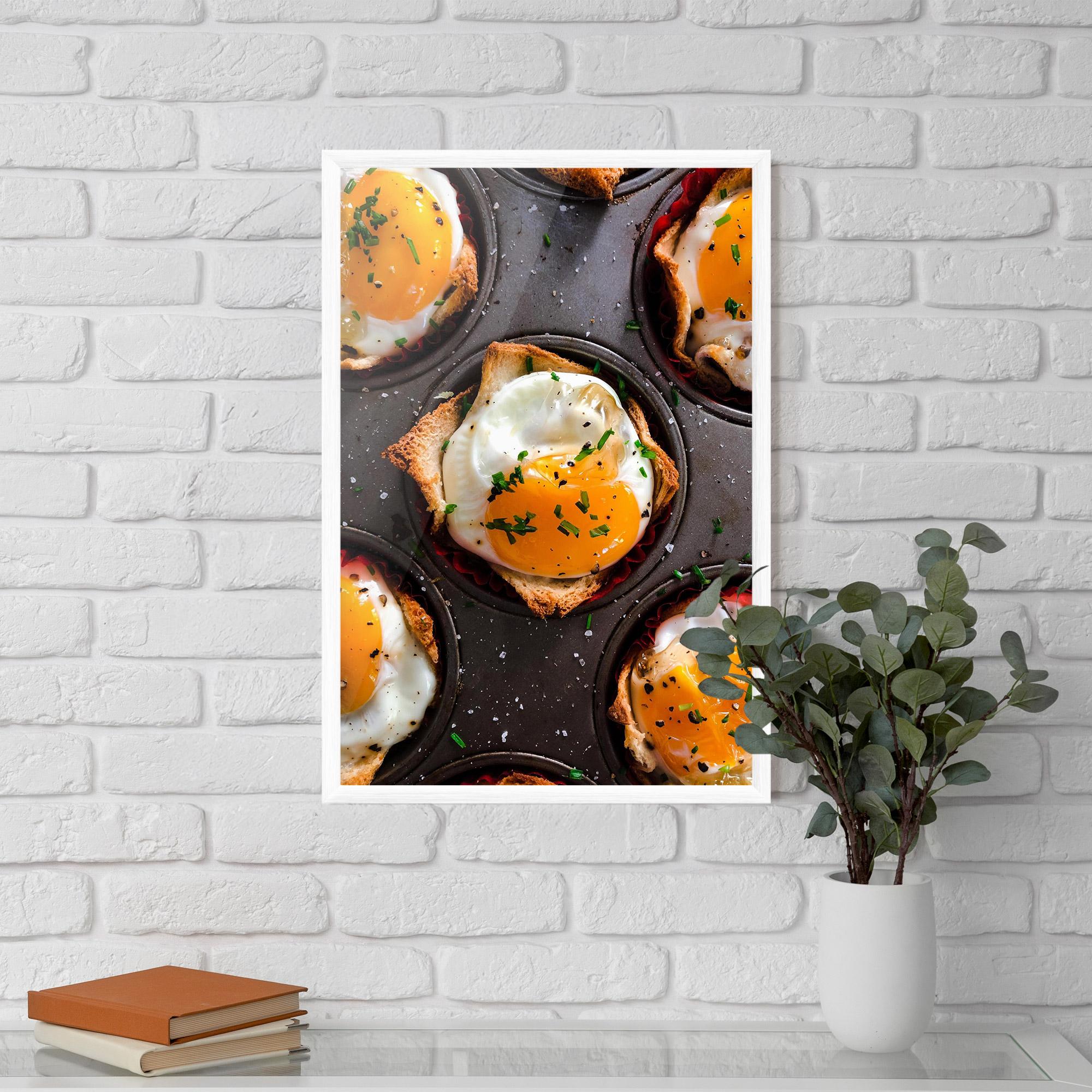 Рамкиран постер Egg On Tray mockup 5