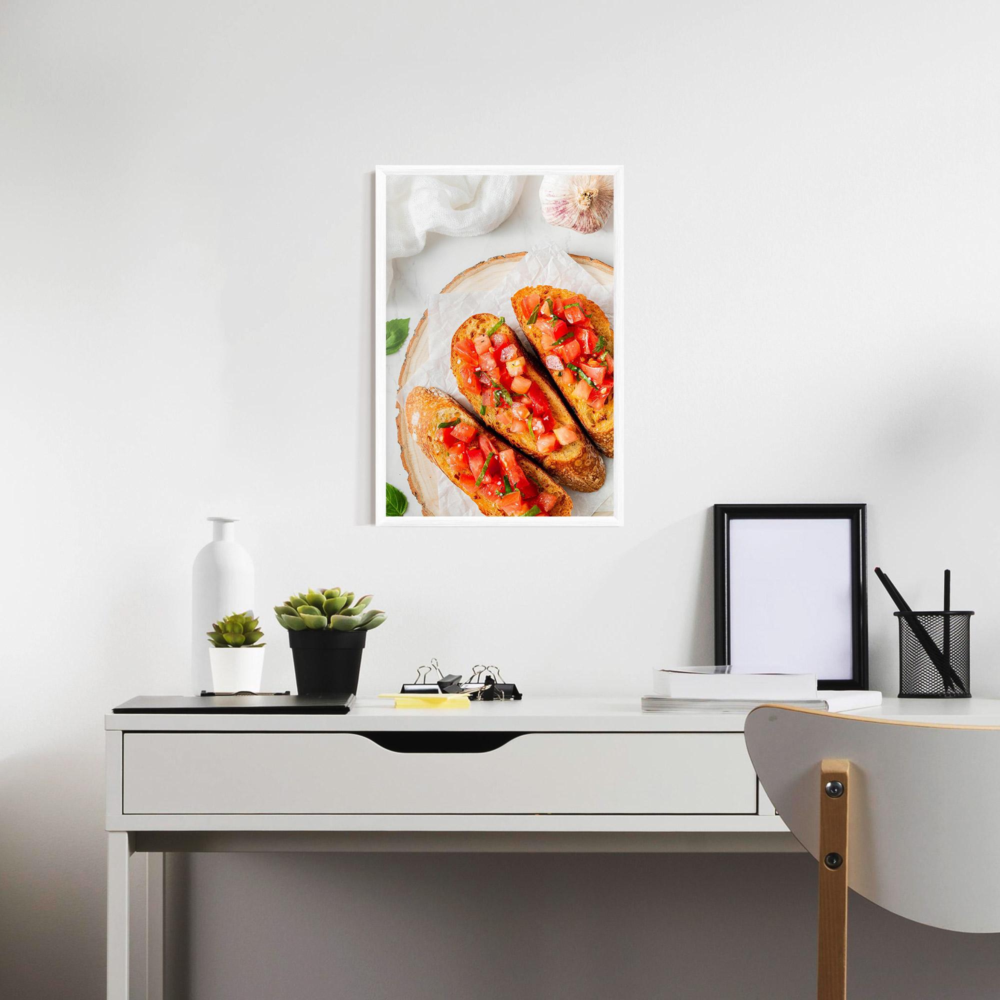 Рамкиран постер Tomatoes On Bread mockup 7