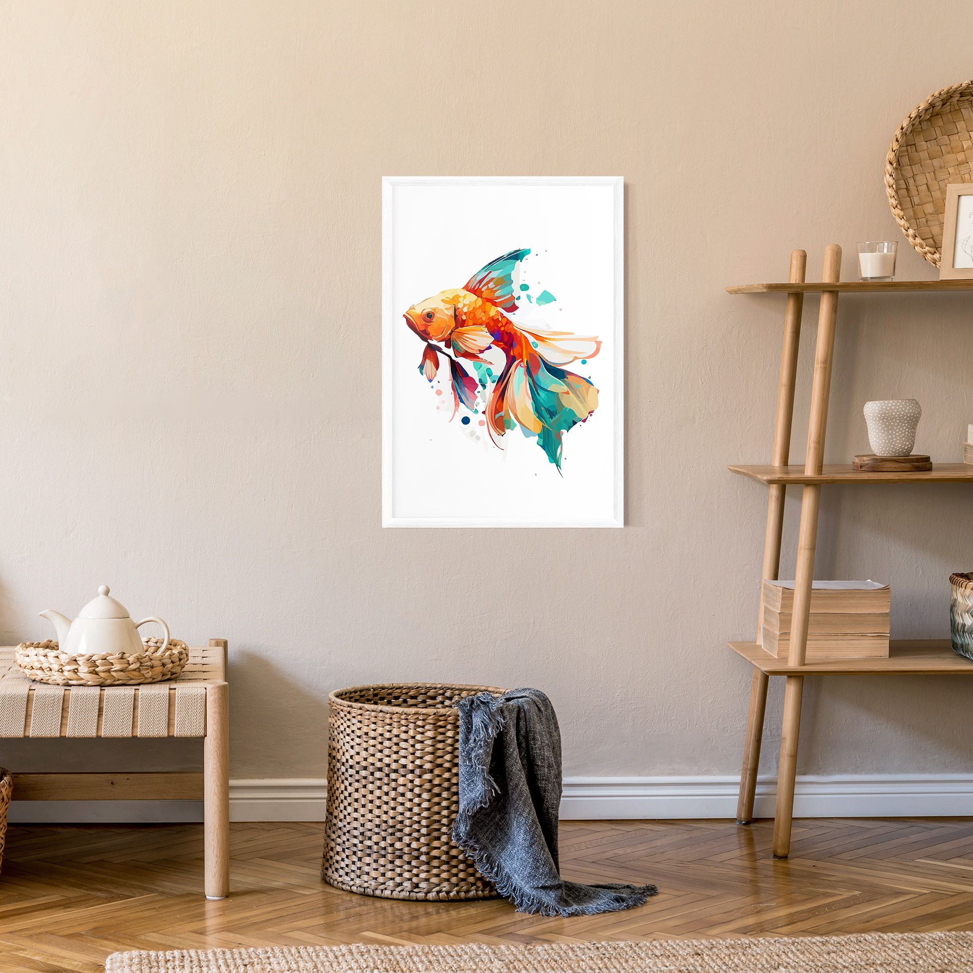 Blue Orange Fish mockup 9