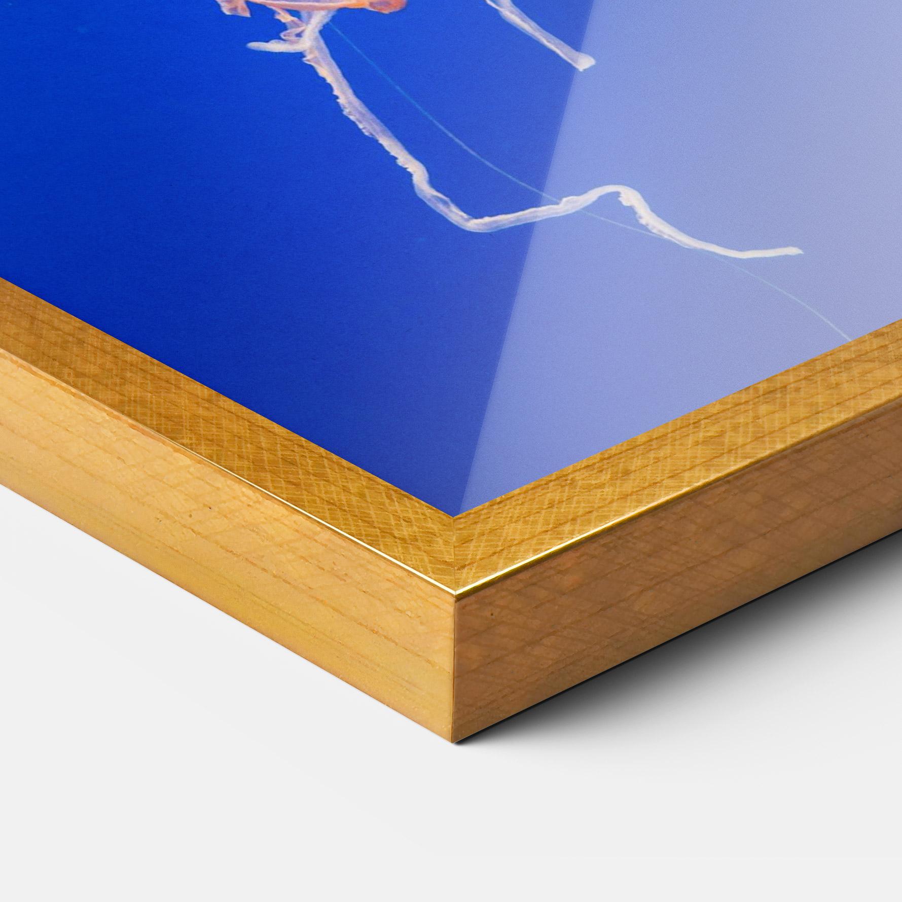 Рамкиран постер Pretty White Jellyfish mockup 3