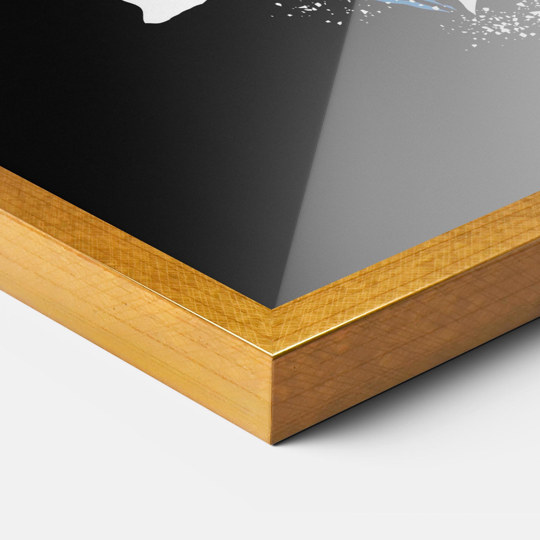 Рамкиран постер Sword Fish mockup 3