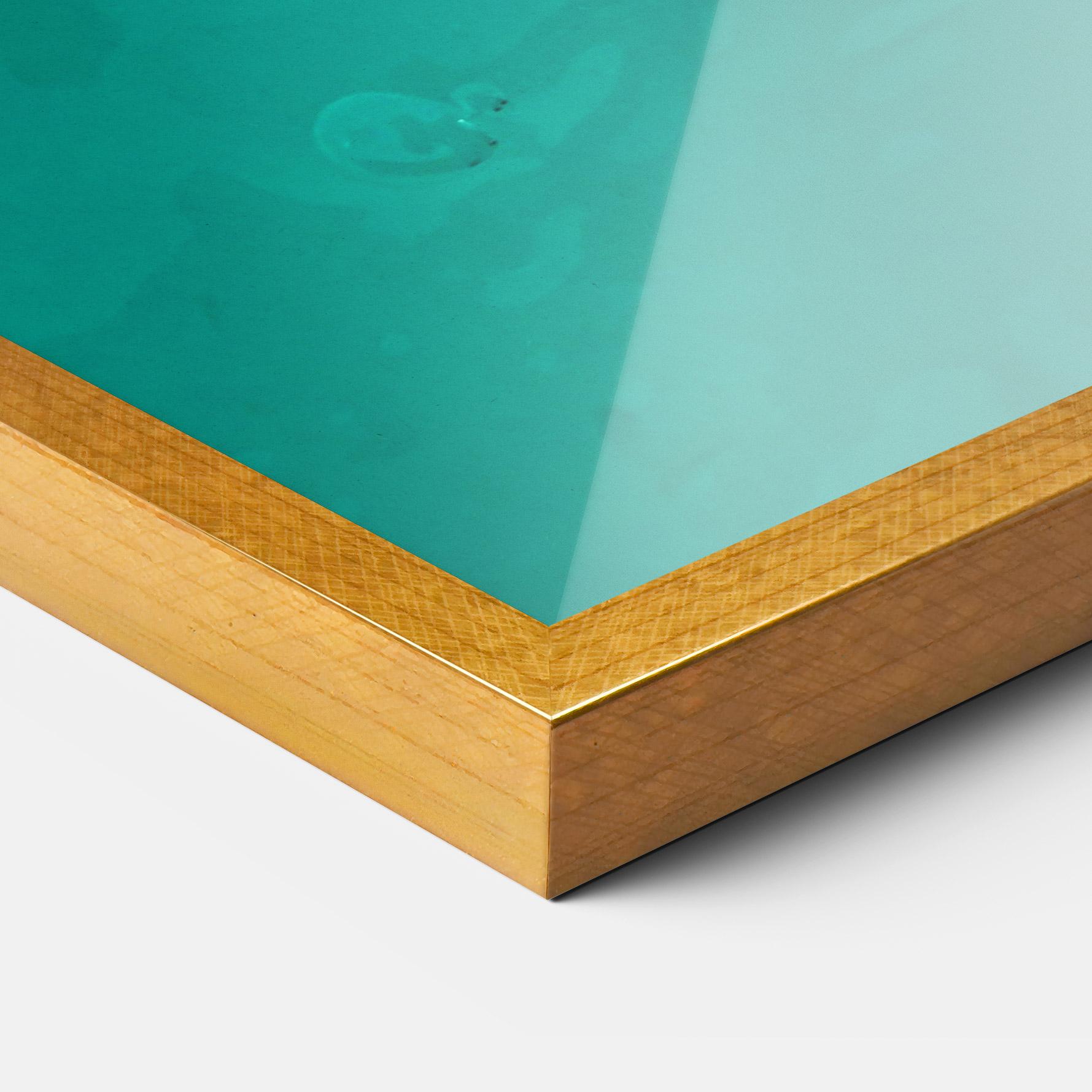 Рамкиран постер Turtle Sweeming mockup 3