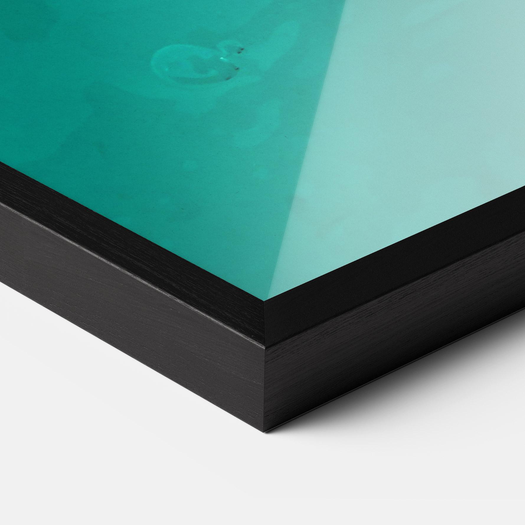 Рамкиран постер Turtle Sweeming mockup 3