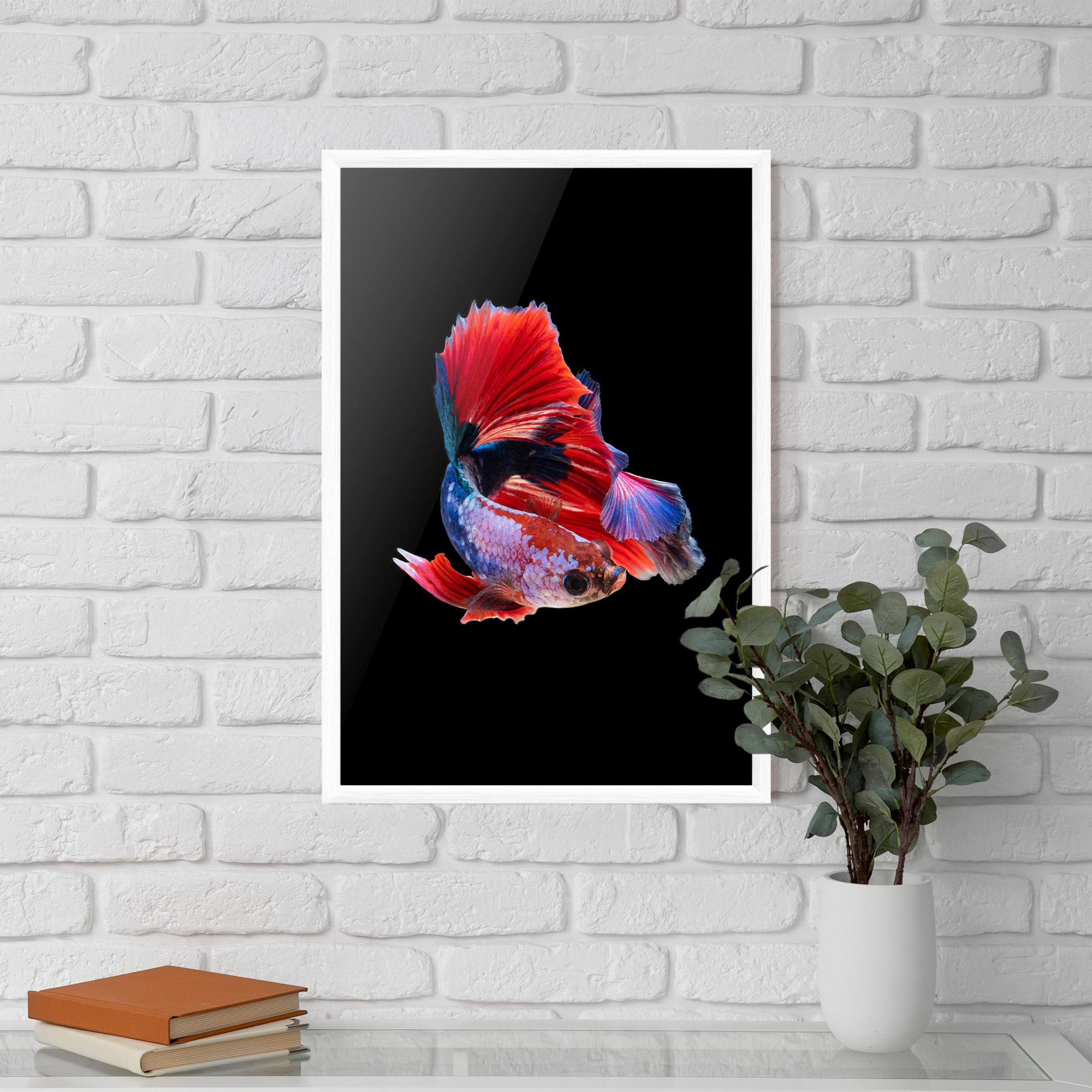 Рамкиран постер Red Black Betta mockup 5