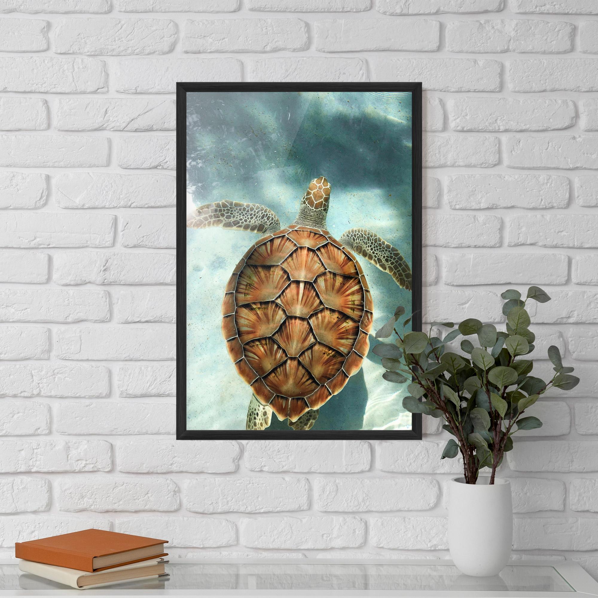 Рамкиран постер Water Tortoise mockup 5