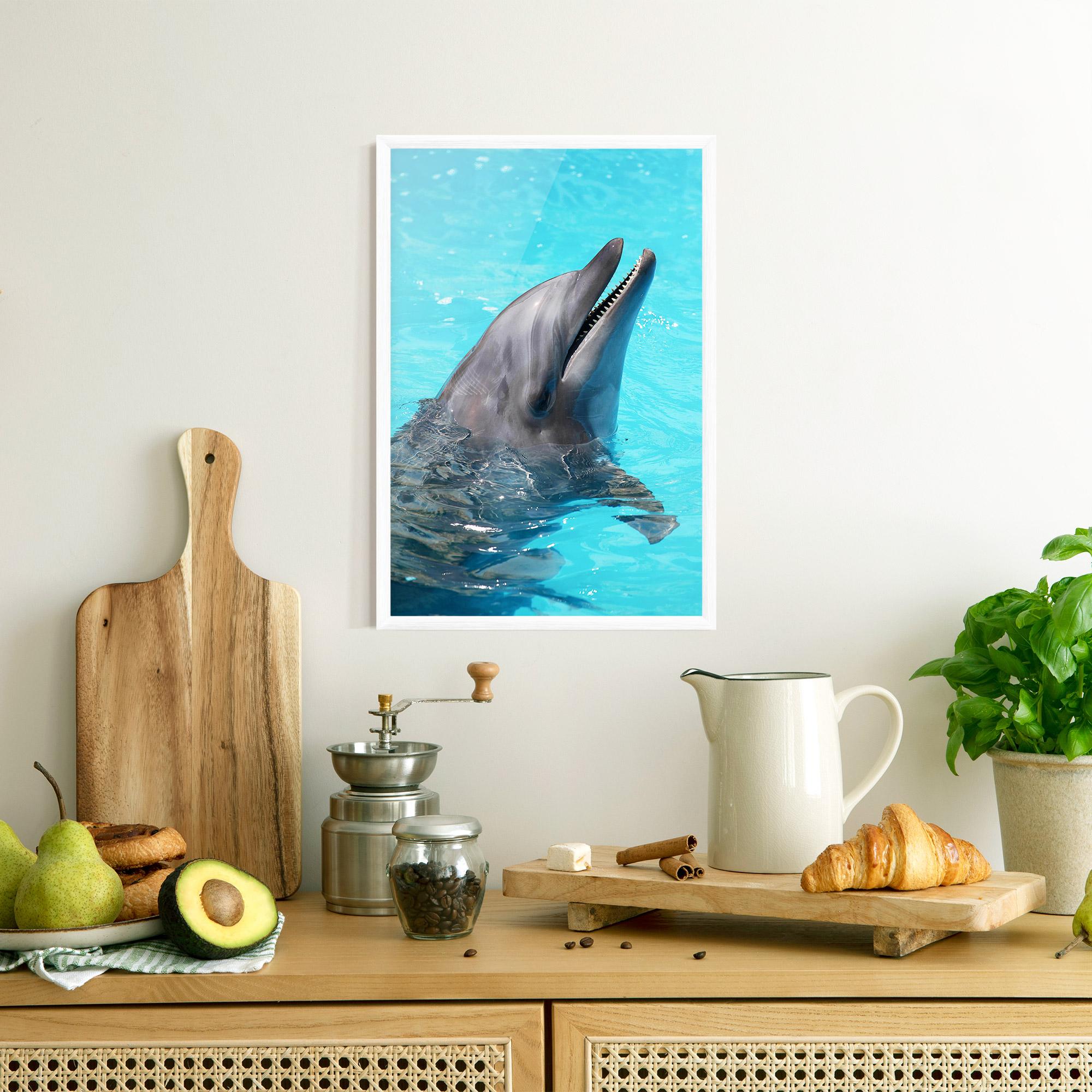 Рамкиран постер Trained Dolphin mockup 8