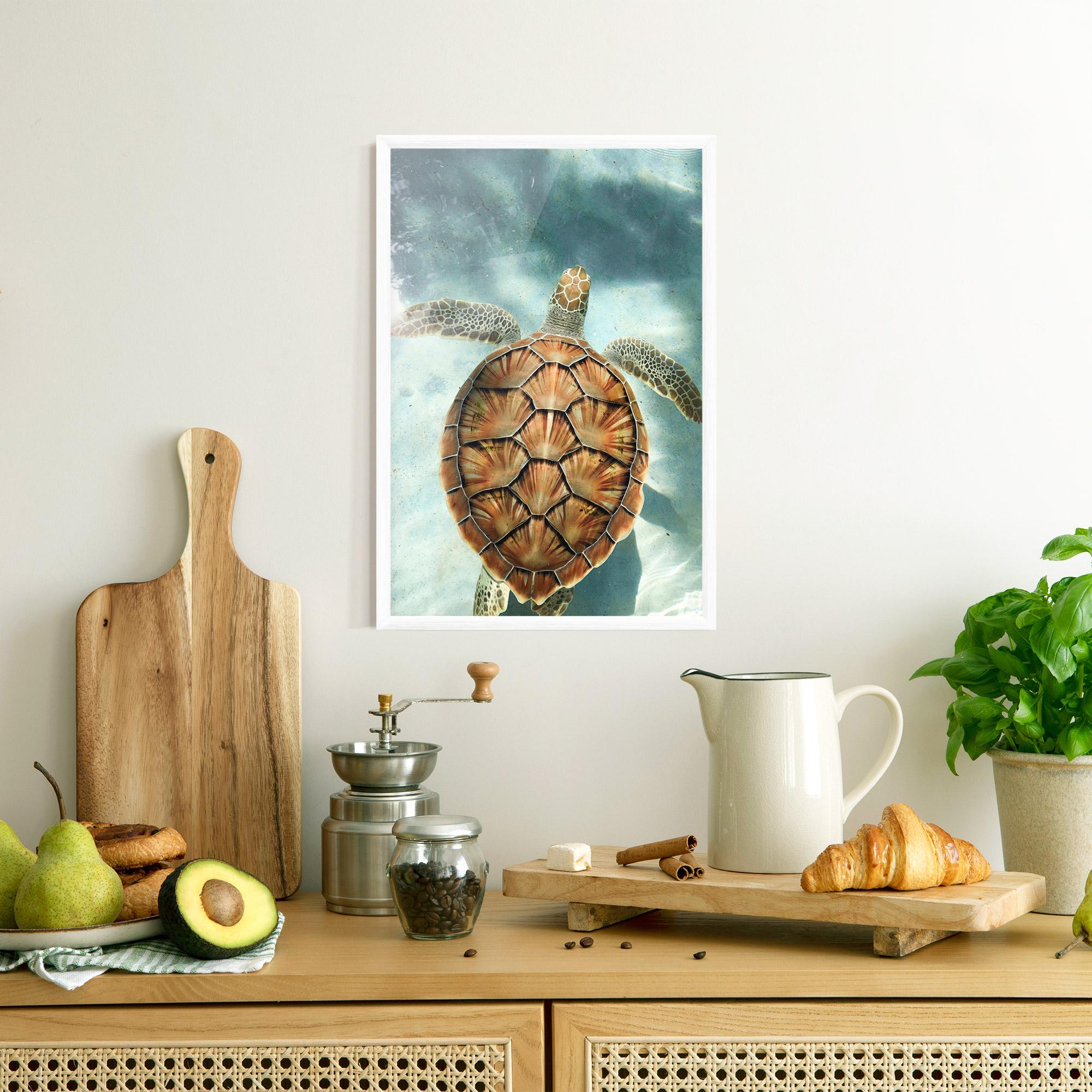 Рамкиран постер Water Tortoise mockup 8