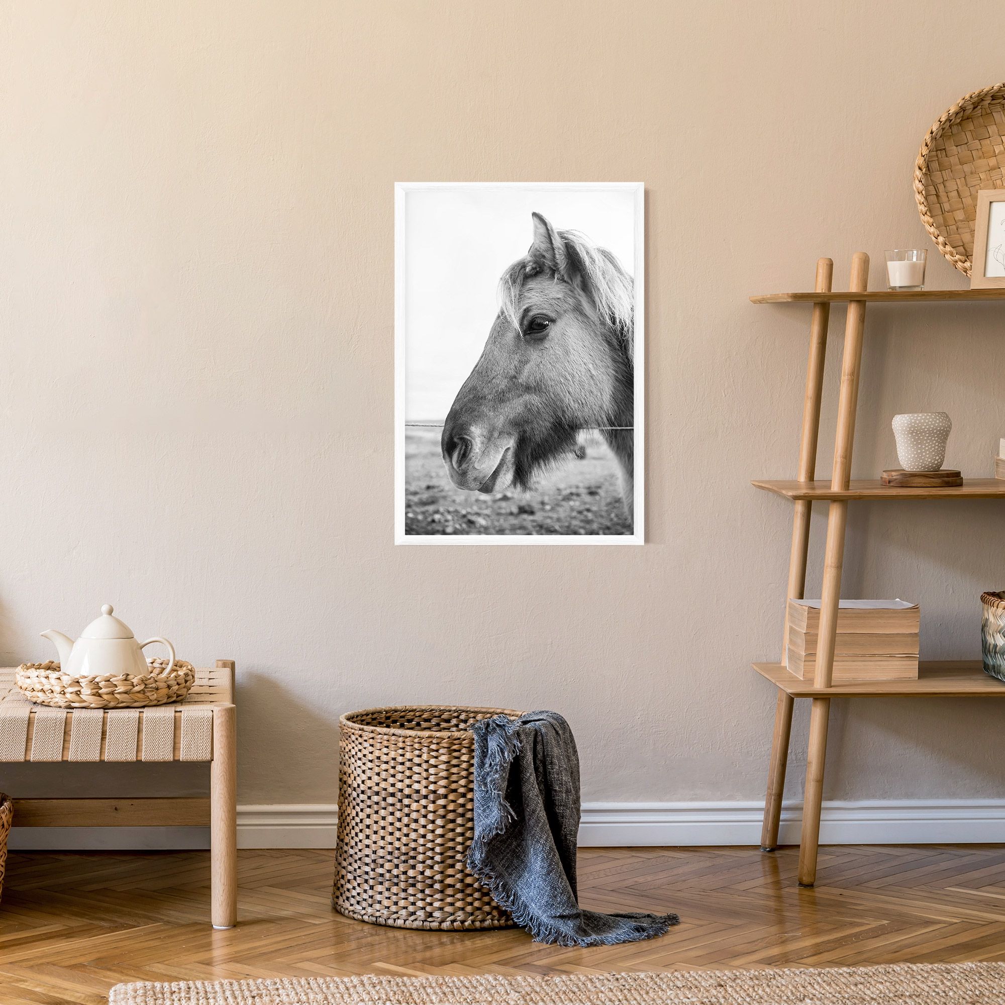 Gray Horse Head mockup 9