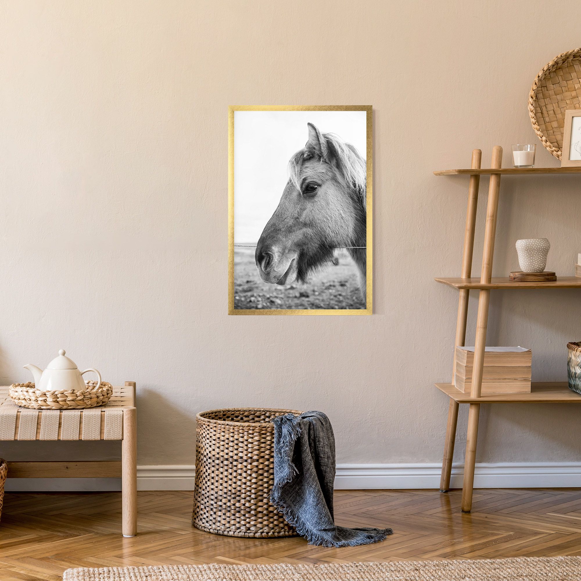 Gray Horse Head mockup 9