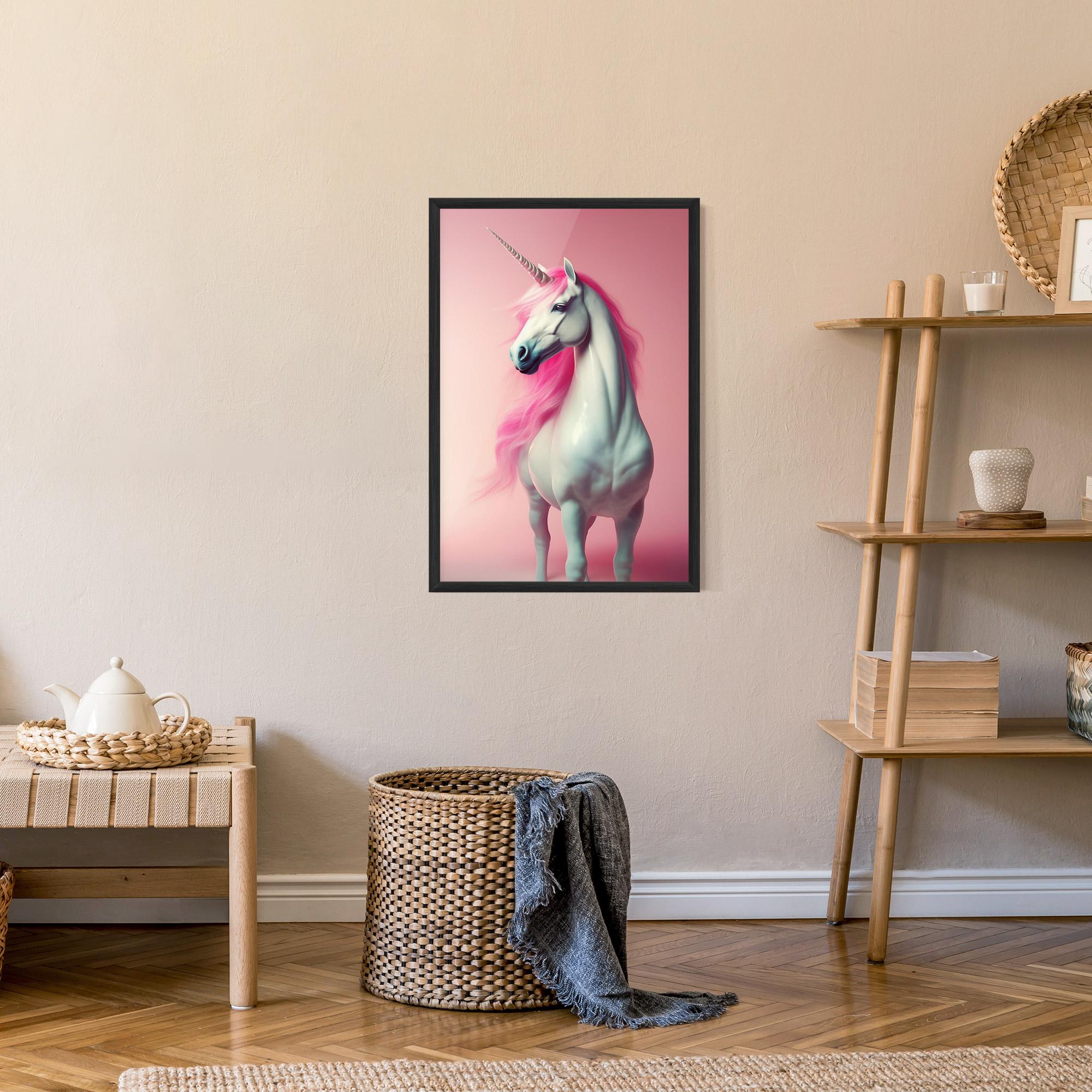 Рамкиран постер Pink Unicorn mockup 9