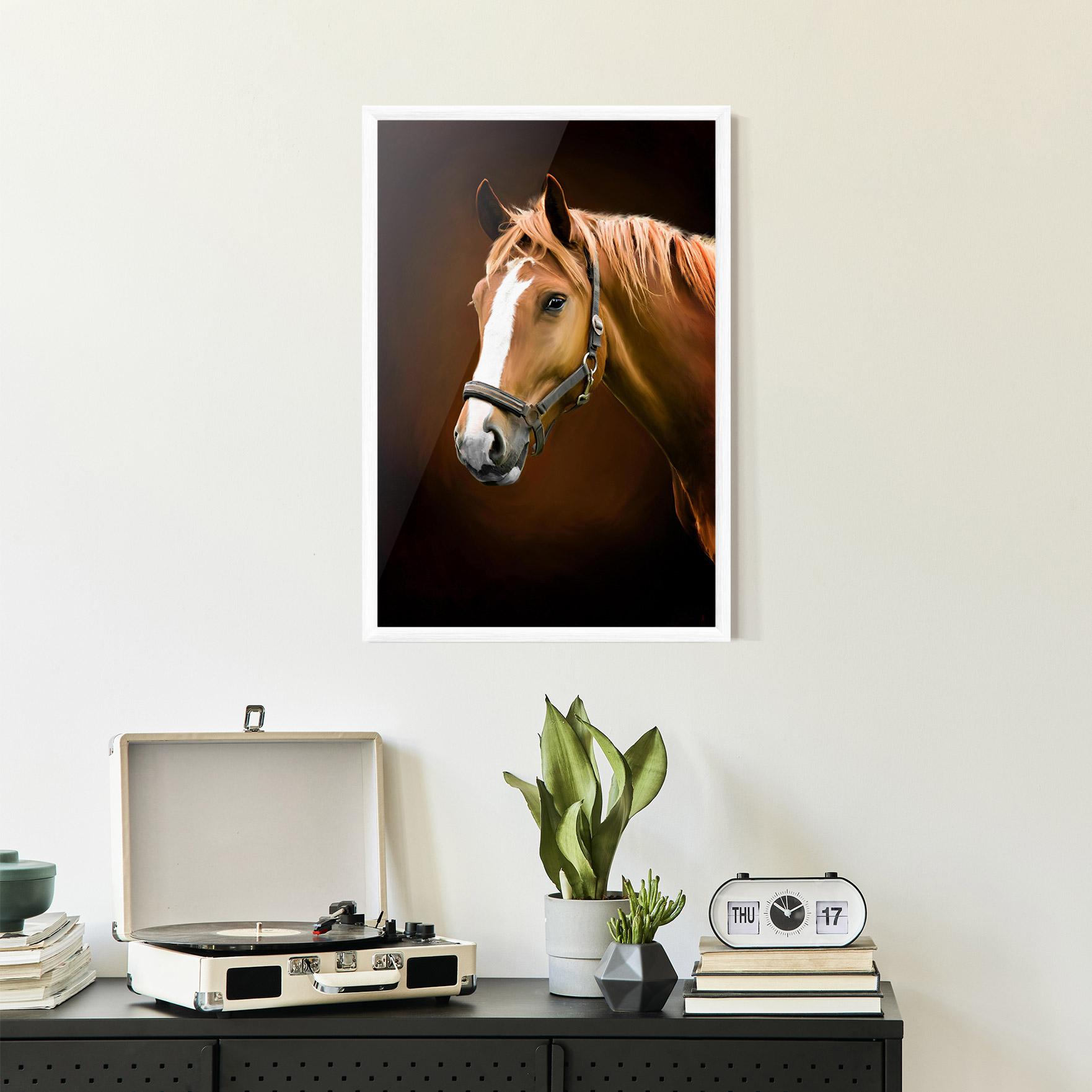 Рамкиран постер Digital Painted Horse mockup 2