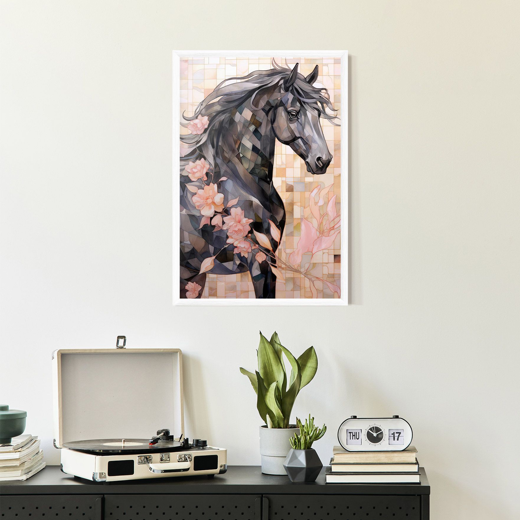 Mosaic Painting Horse mockup 2