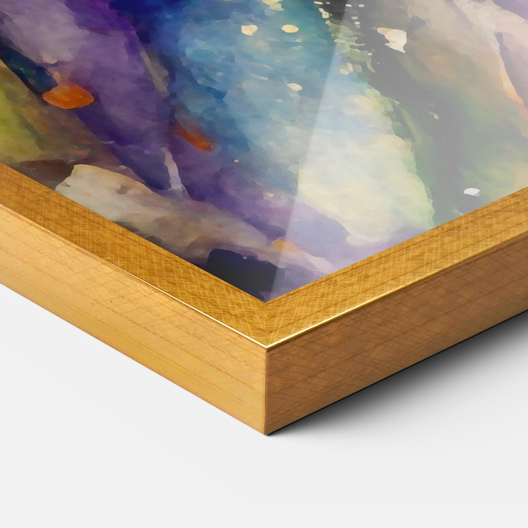 Рамкиран постер Colorful Horse mockup 3