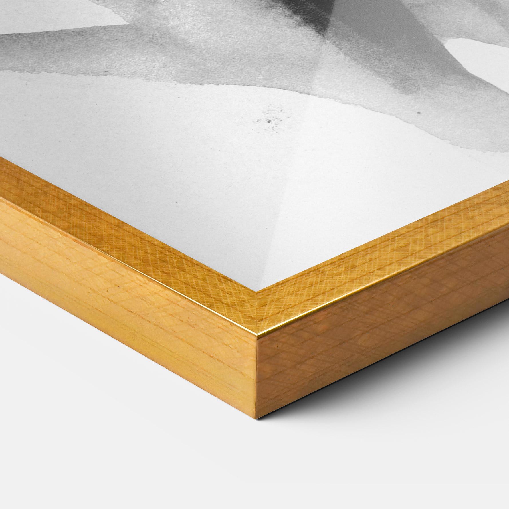 Рамкиран постер Ink Watercolor Horse mockup 3