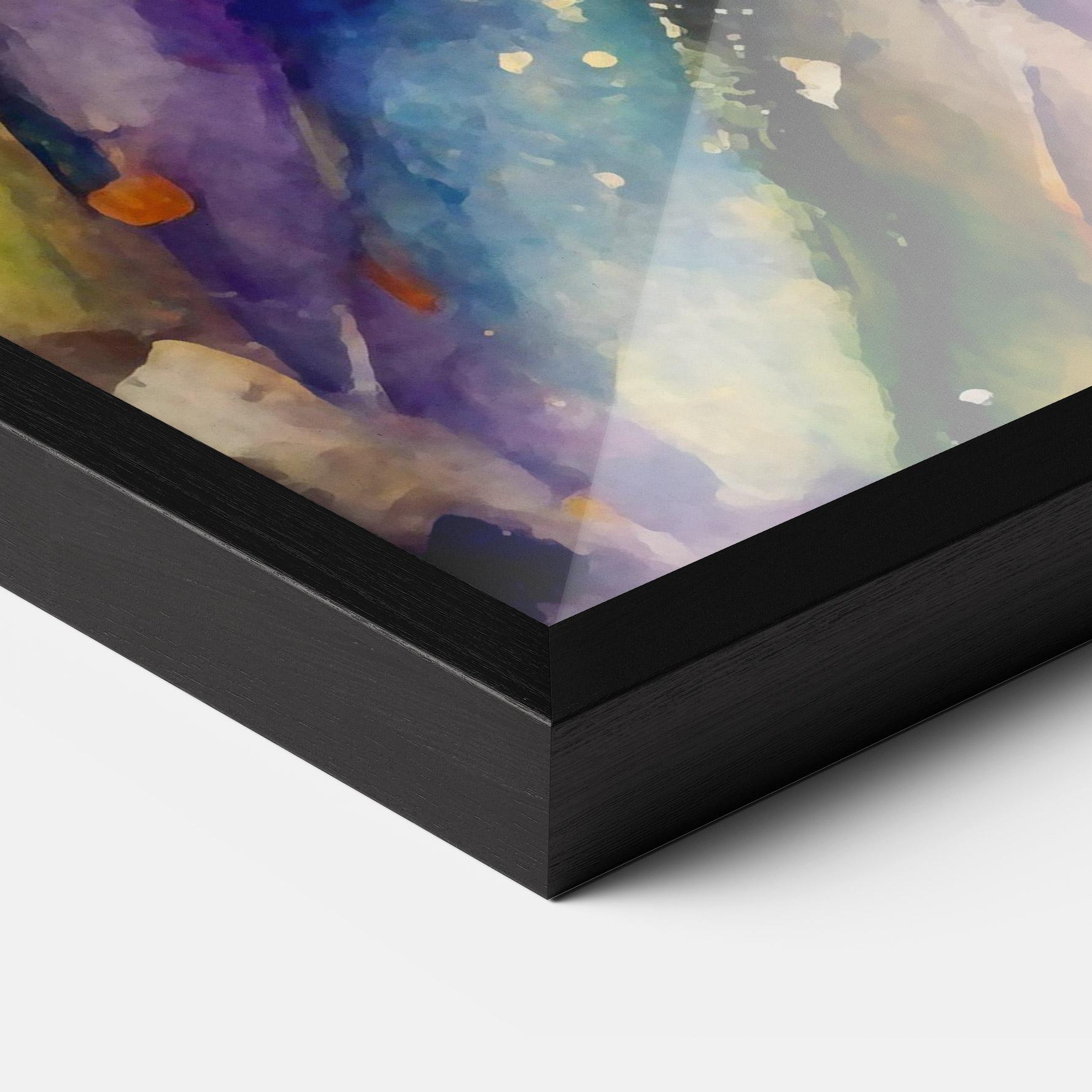 Рамкиран постер Colorful Horse mockup 3