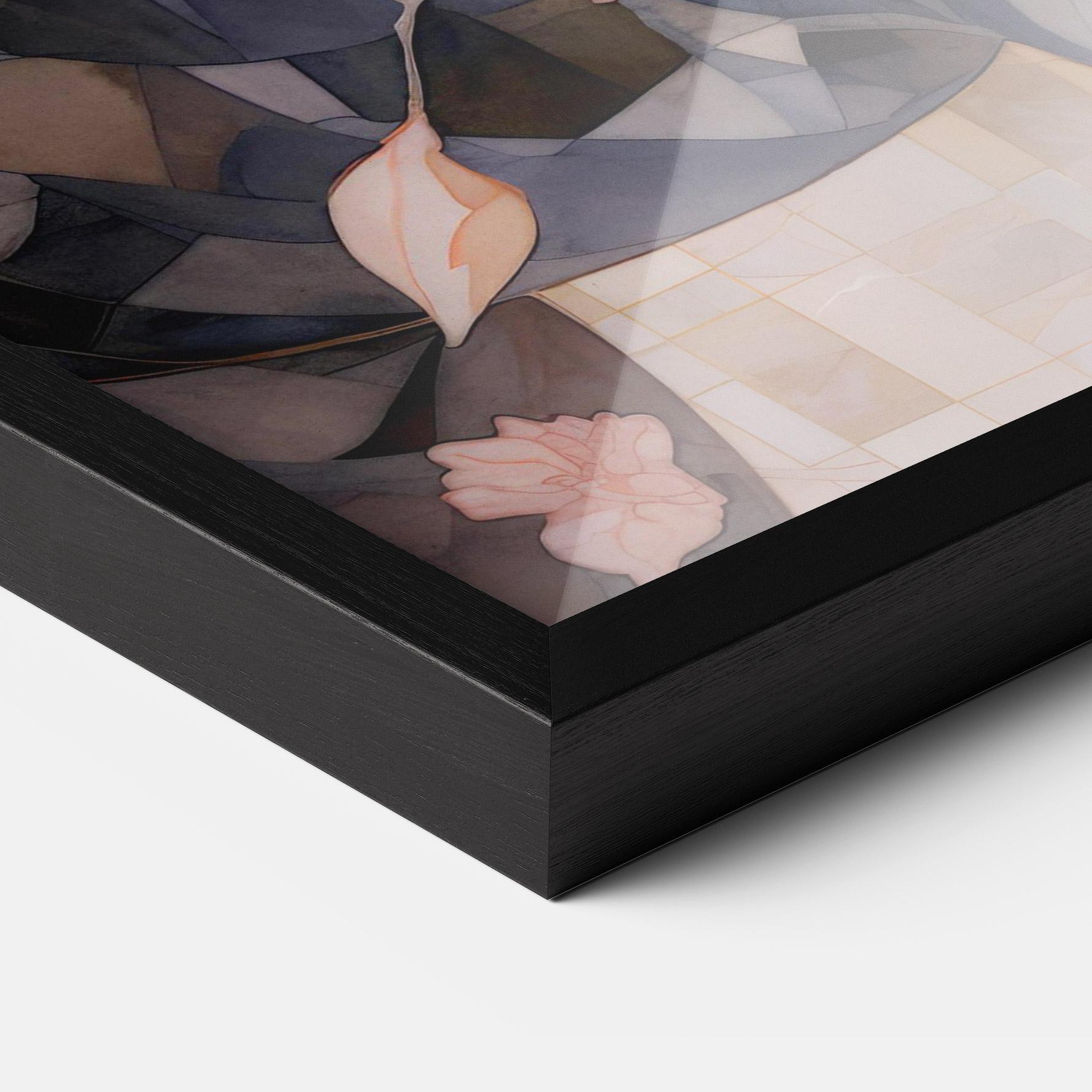 Рамкиран постер Mosaic Painting Horse mockup 3