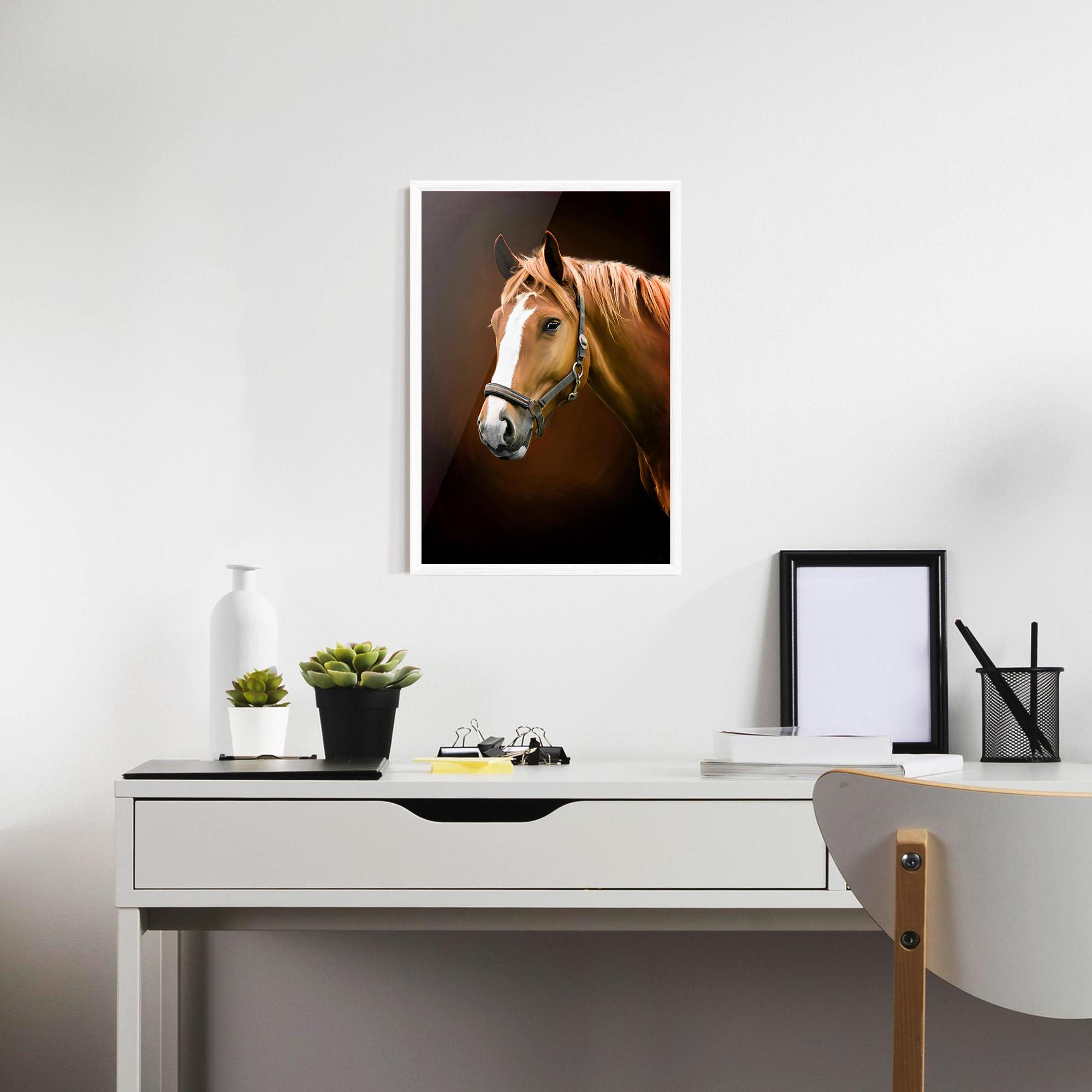 Рамкиран постер Digital Painted Horse mockup 7