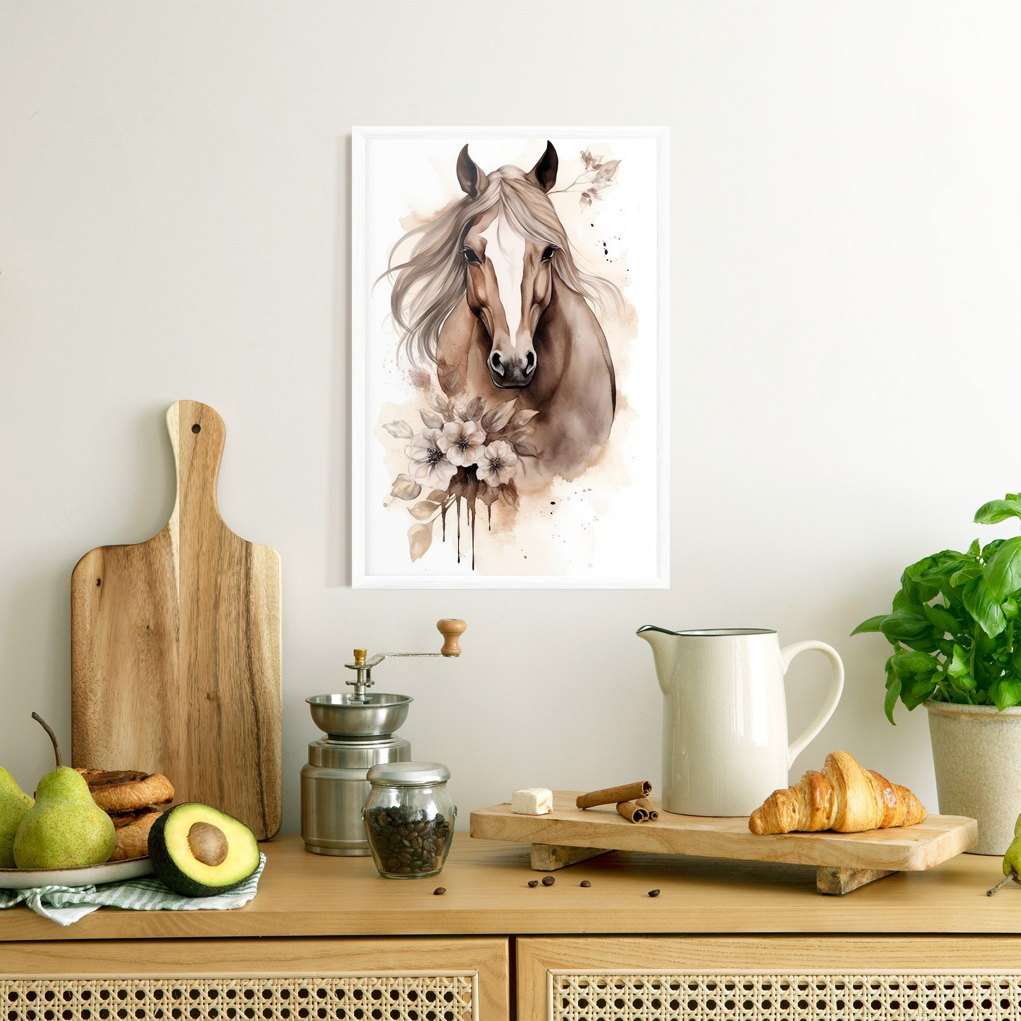 Flower Brown Horse mockup 8