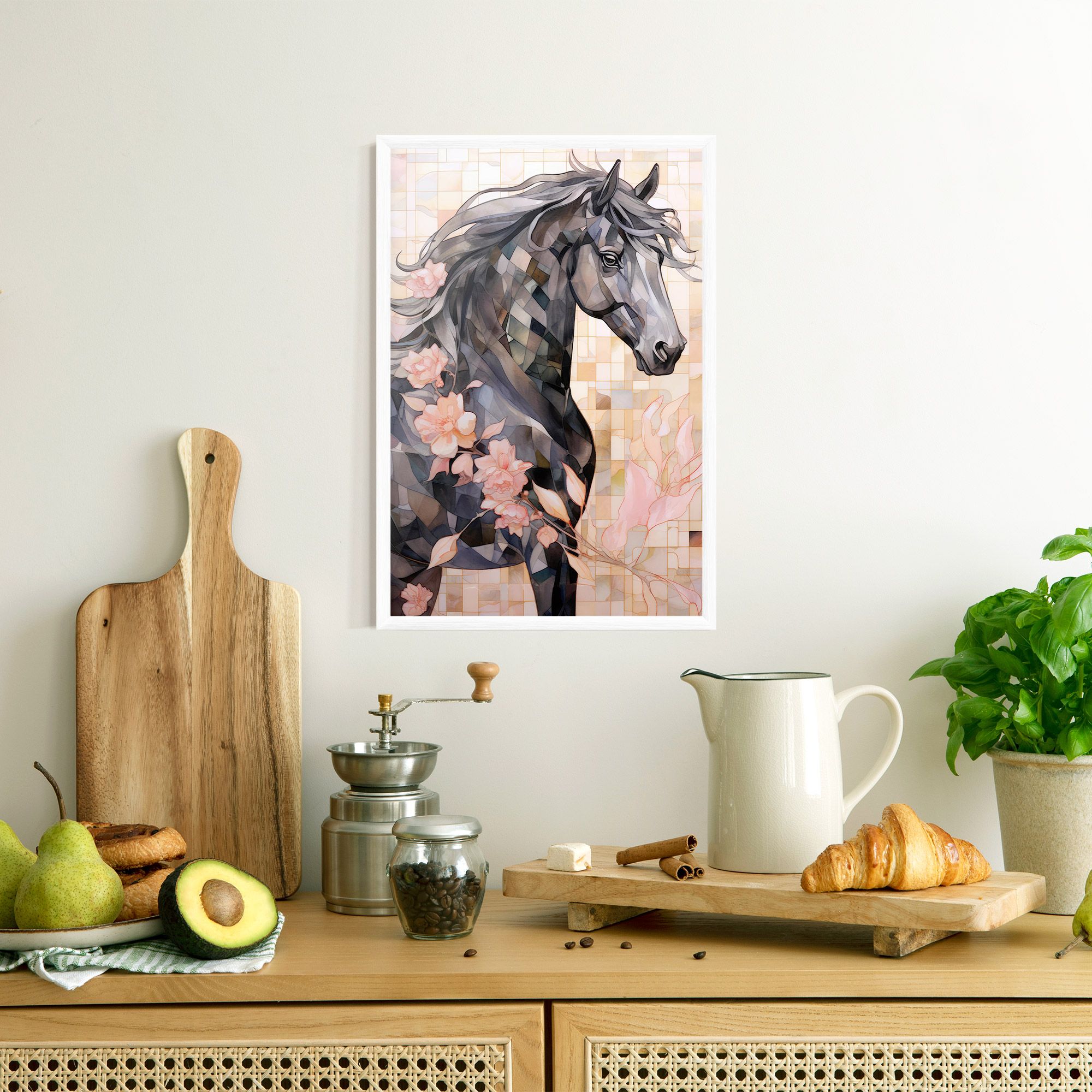 Mosaic Painting Horse mockup 8
